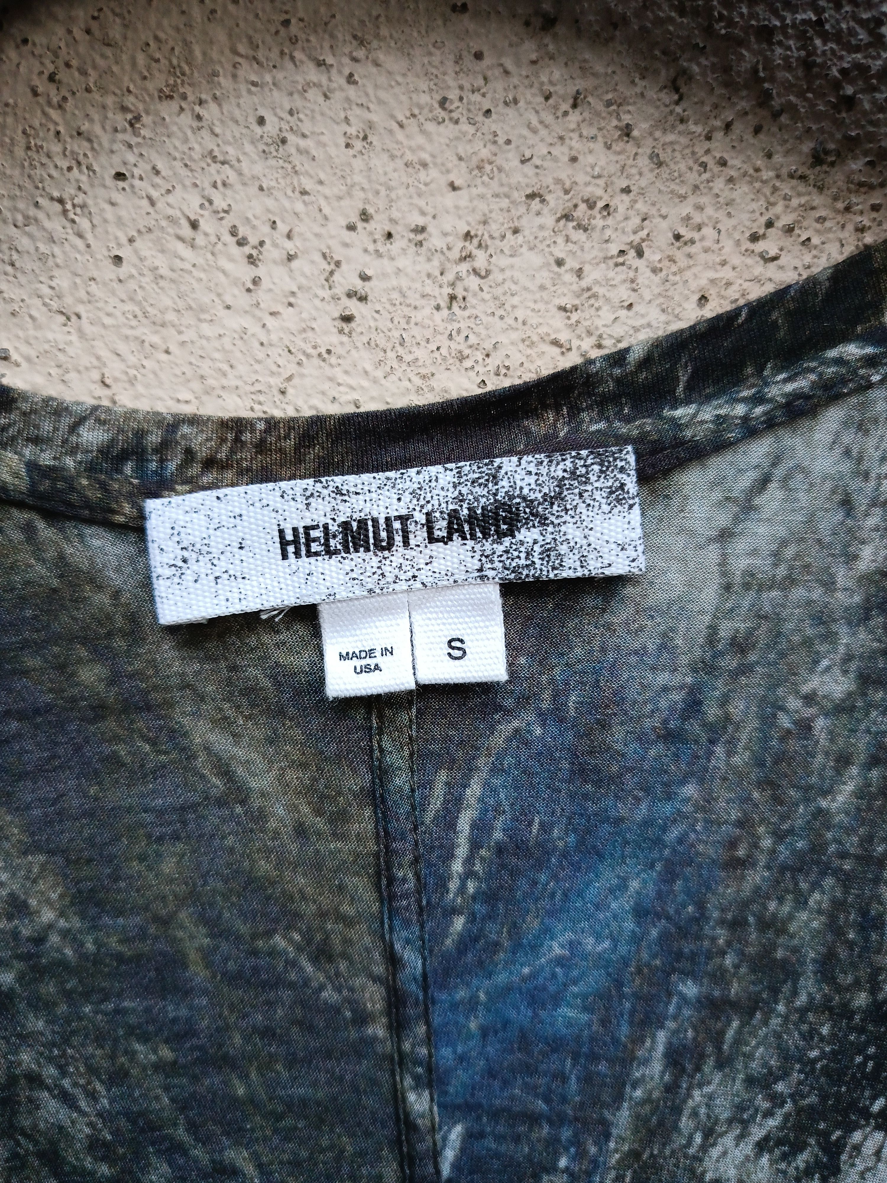 Helmut Lang HELMUT LANG FABRIC RAVEN OVERPRINT SINGLE POCKET RAYON SHIRT Size US S / EU 44-46 / 1 - 11 Thumbnail