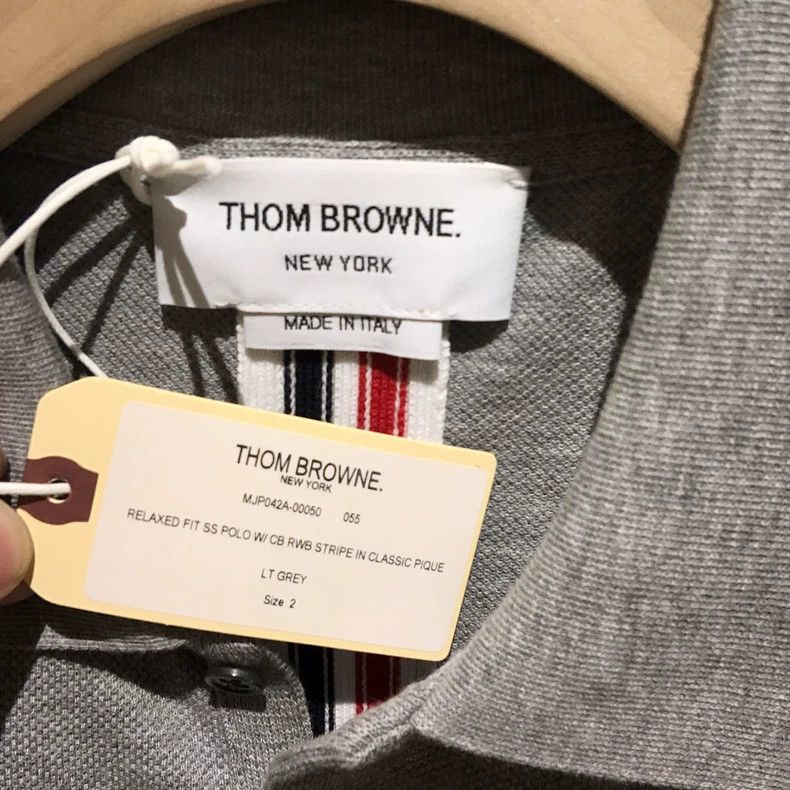 Thom Browne Thom Browne Turned-up polo shirt Size US M / EU 48-50 / 2 - 6 Thumbnail