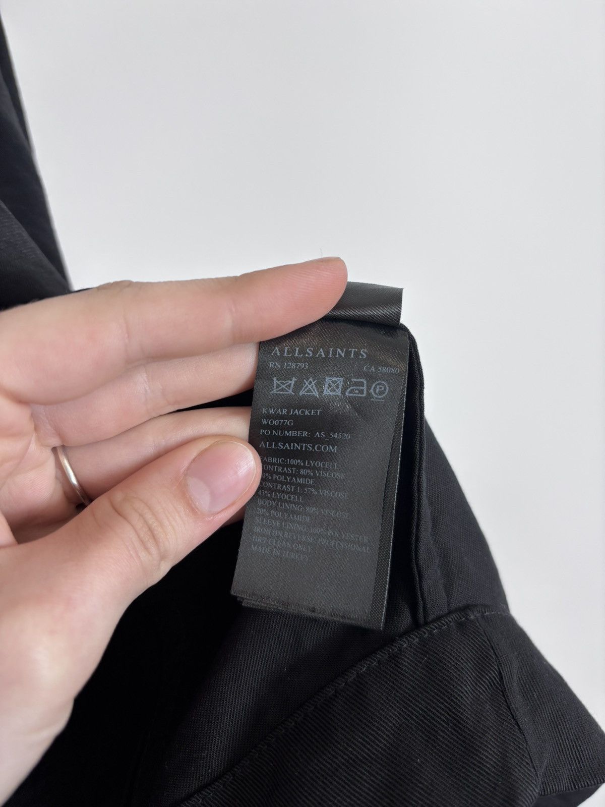 Allsaints AllSaints Kwar Jacket Women’s Black Draped Long Sleeve Size XS / US 0-2 / IT 36-38 - 13 Thumbnail