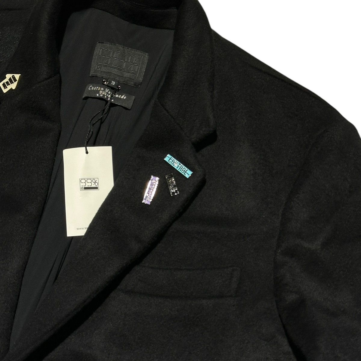 99%IS- Embellished wool coat Size US L / EU 52-54 / 3 - 2 Thumbnail