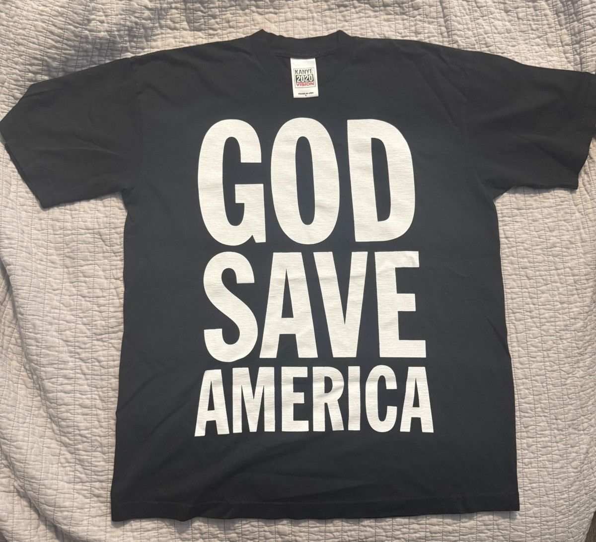 Kanye West Kanye 2020 Vision “GOD SAVE AMERICA” Tee Size US L / EU 52-54 / 3 - 1 Thumbnail