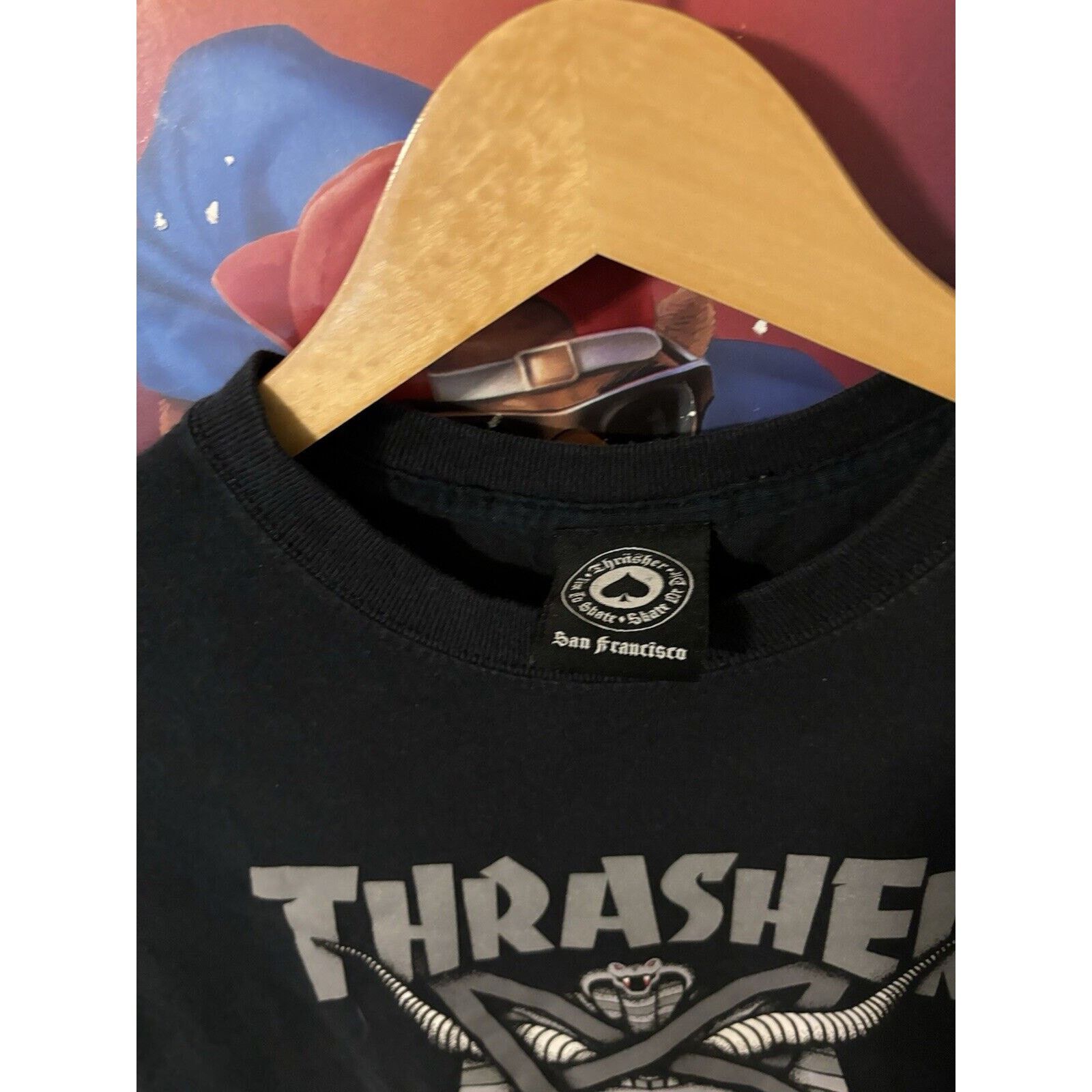 Thrasher Thrasher Black T-shirt Size Unknown Skate Shirt Size US L / EU 52-54 / 3 - 3 Thumbnail