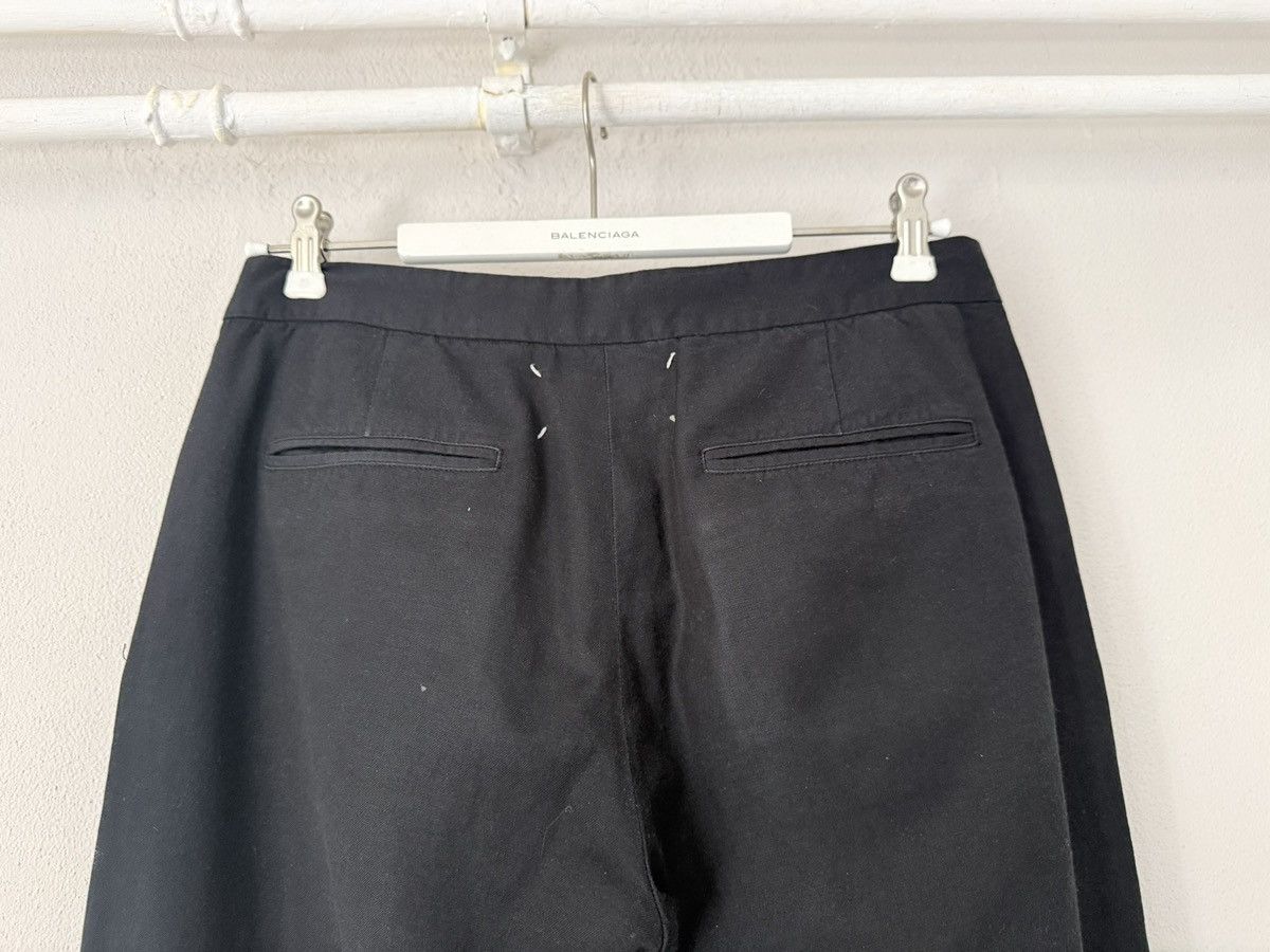 Maison Margiela Minimal Black Tailored Trousers with Drawstring Waist Size US 30 / EU 46 - 6 Thumbnail