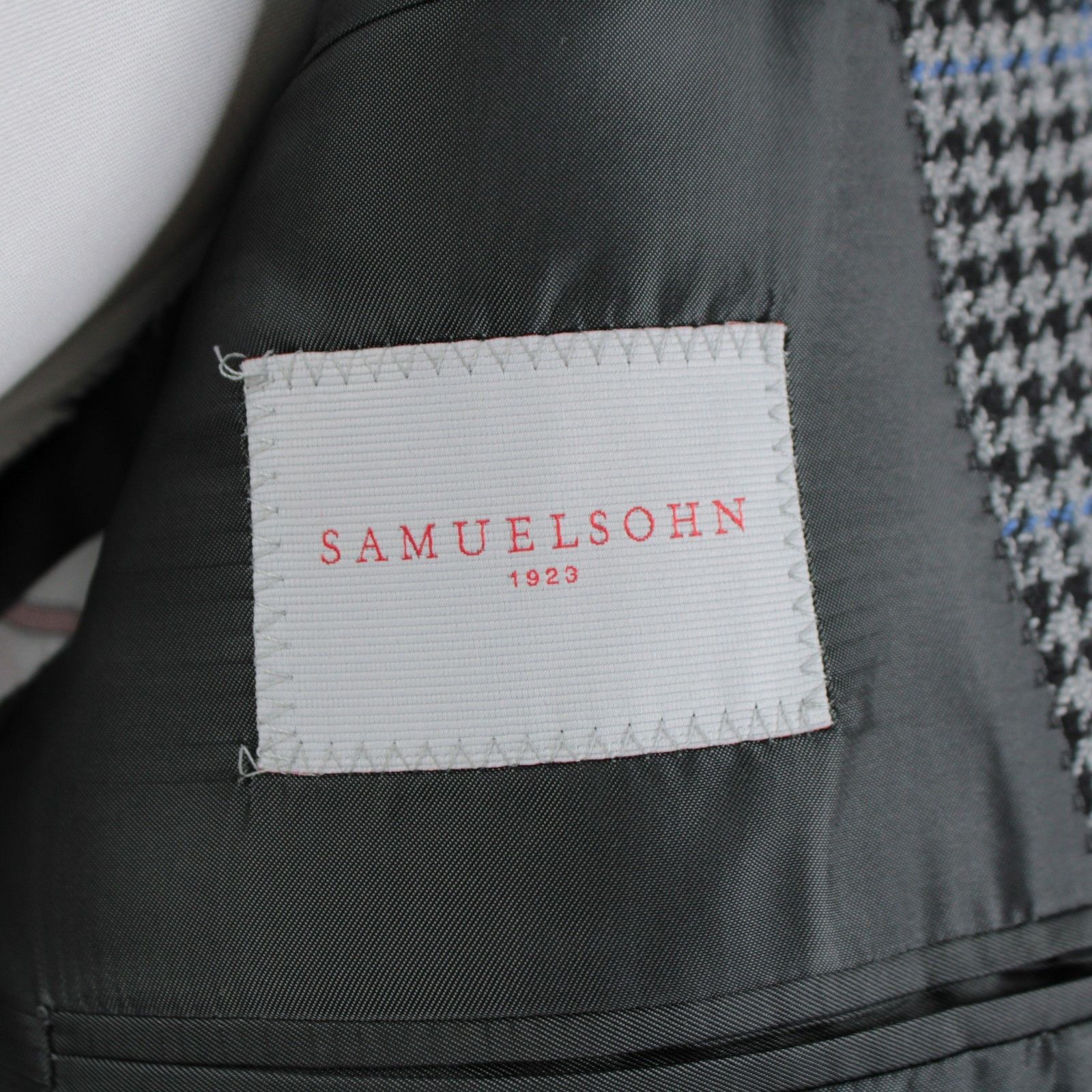 Samuelsohn Samuelsohn Sport Coat Size 44 Regular US in Black Size 44R - 7 Thumbnail