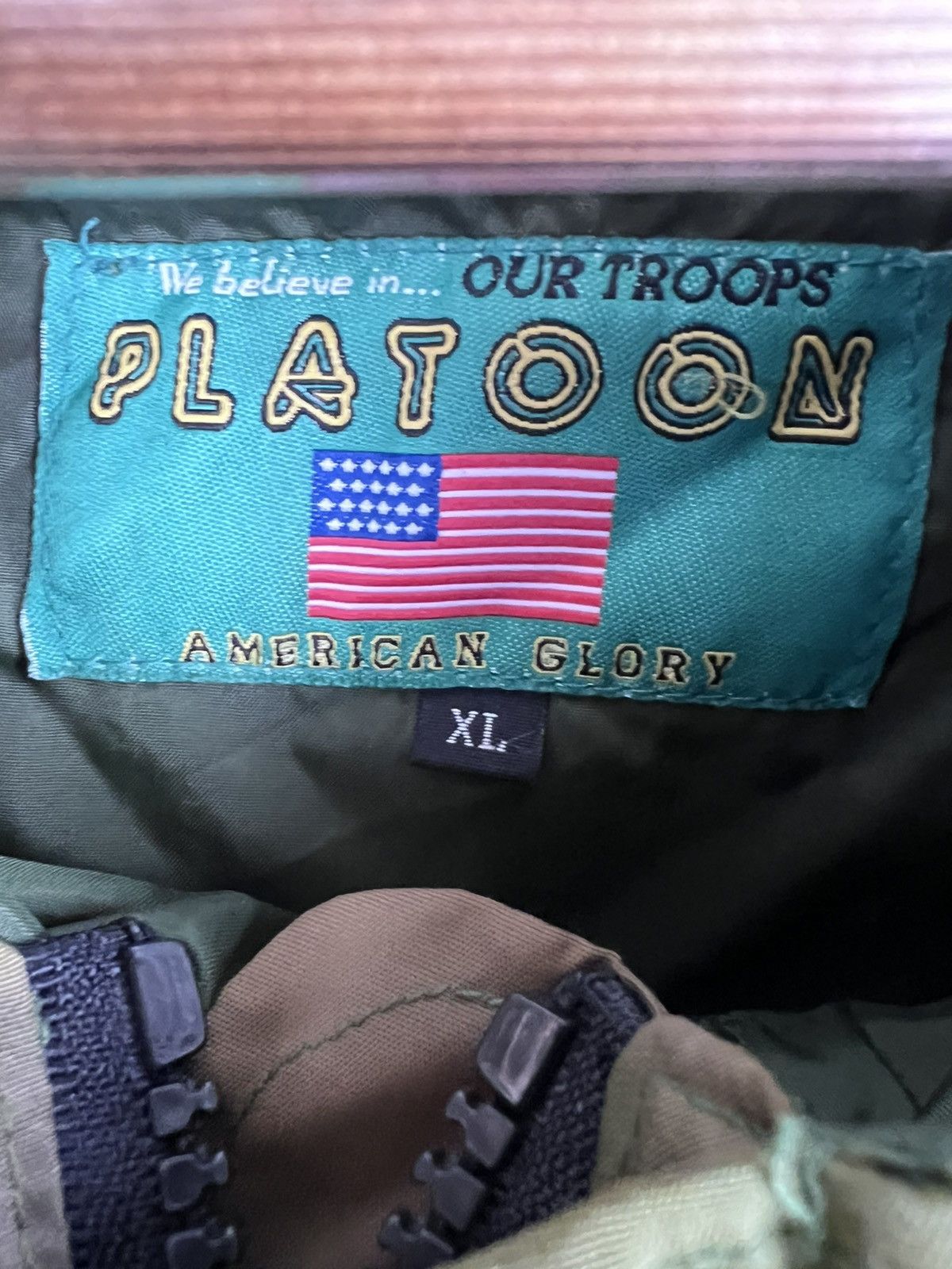 Vintage platoon vintage 80s woodland camo jacket size XL Size US XL / EU 56 / 4 - 2 Thumbnail