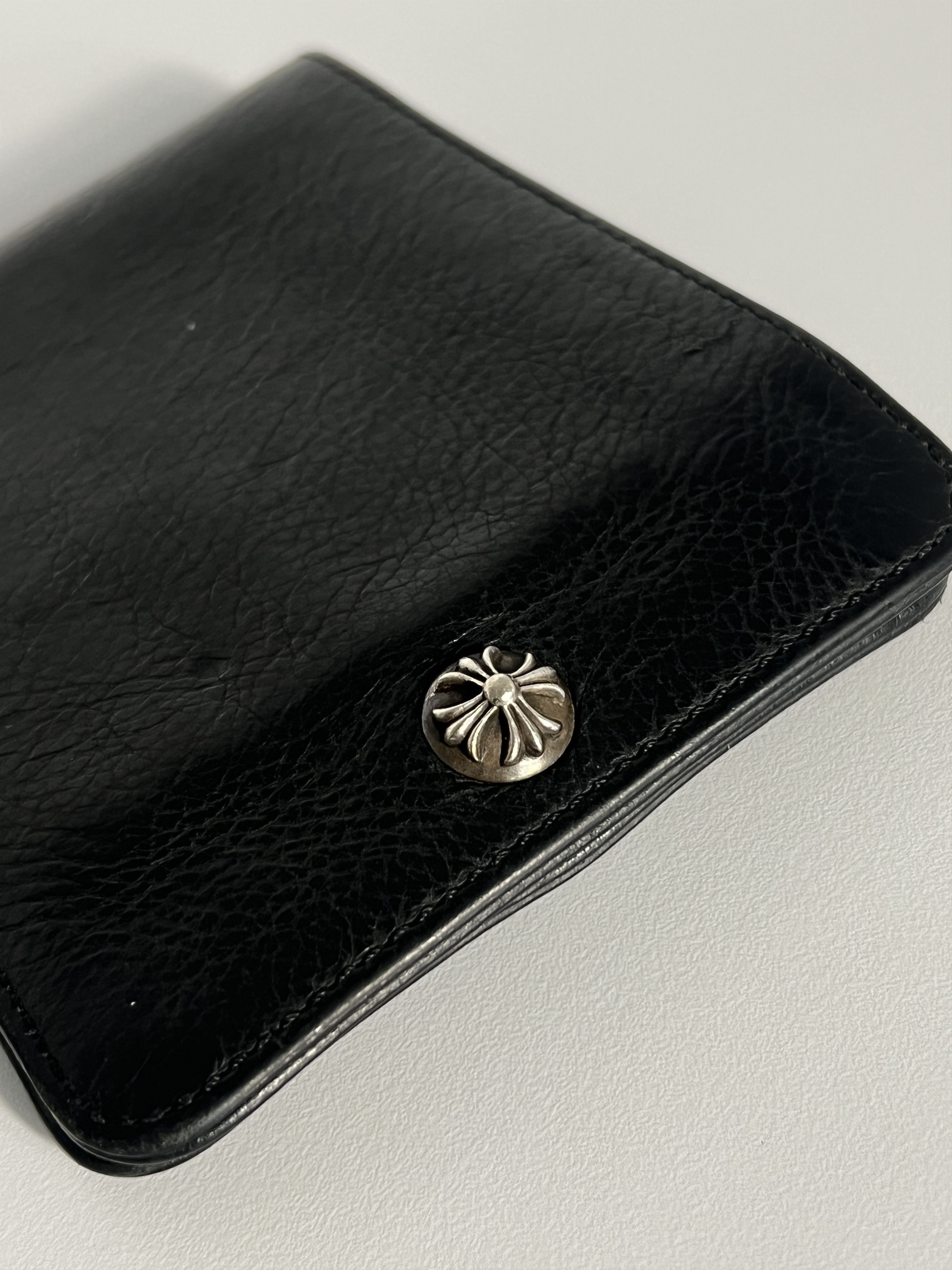 Chrome Hearts Chrome Hearts Bi-Fold Cross Ball Button Leather Wallet Size ONE SIZE - 2 Thumbnail