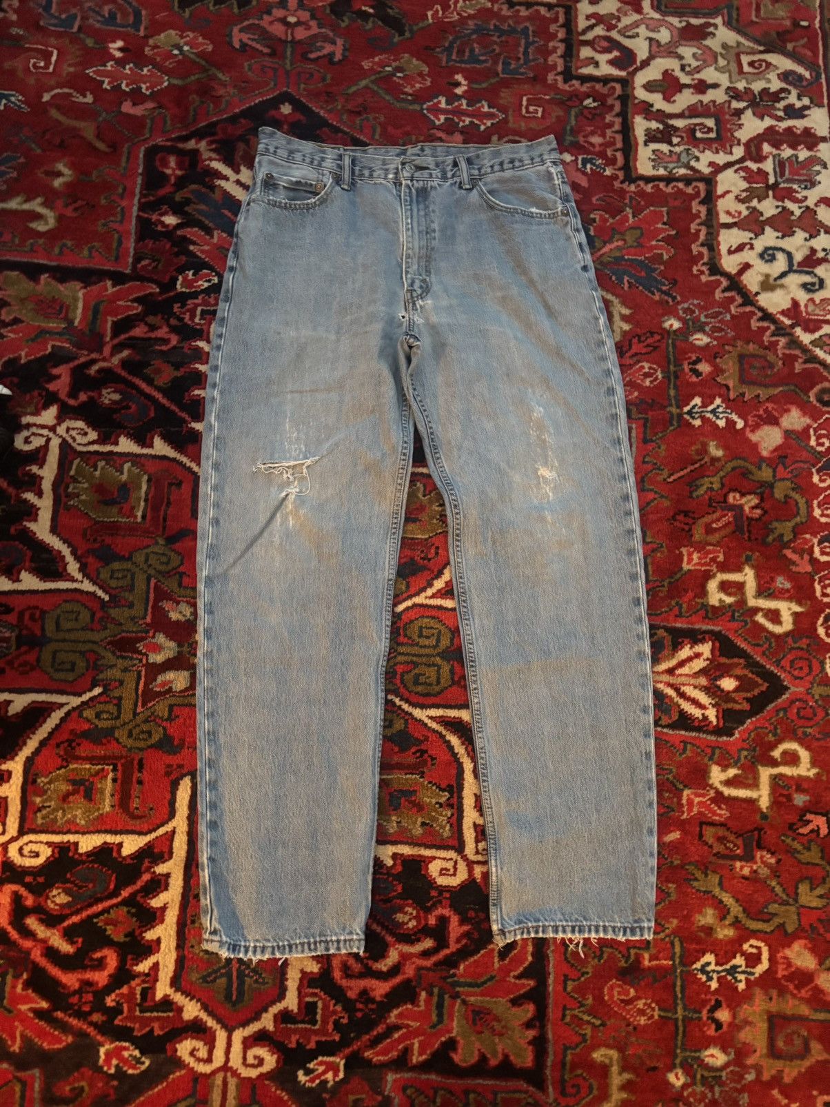 Levi's × Vintage Light Blue Washed Jeans Size US 34 / EU 50 - 1 Thumbnail