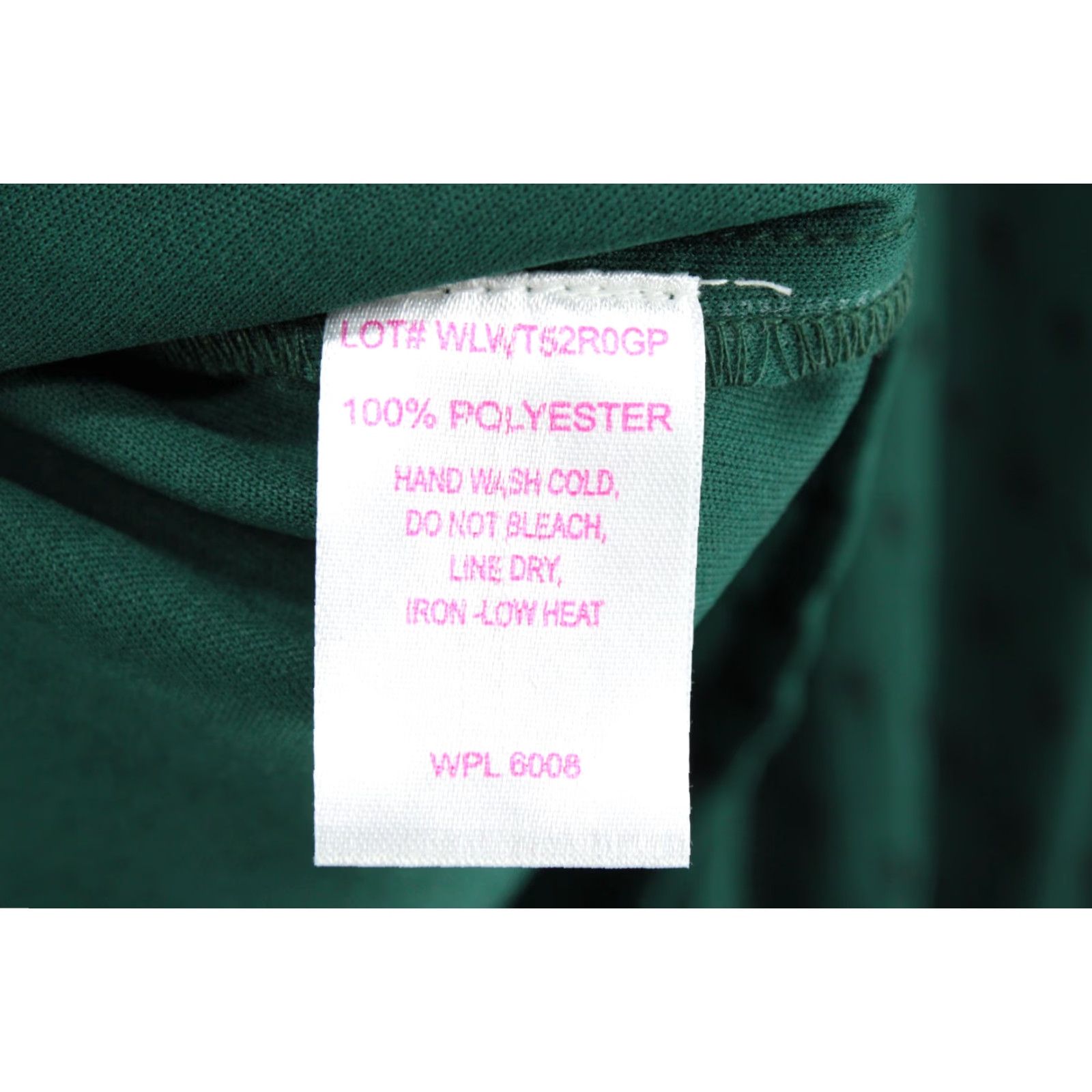 Vintage NWT Panhandle top Shirt Women's Large Forest Green Swiss Dot Balloon Sleeve Size L / US 10 / IT 46 - 4 Thumbnail