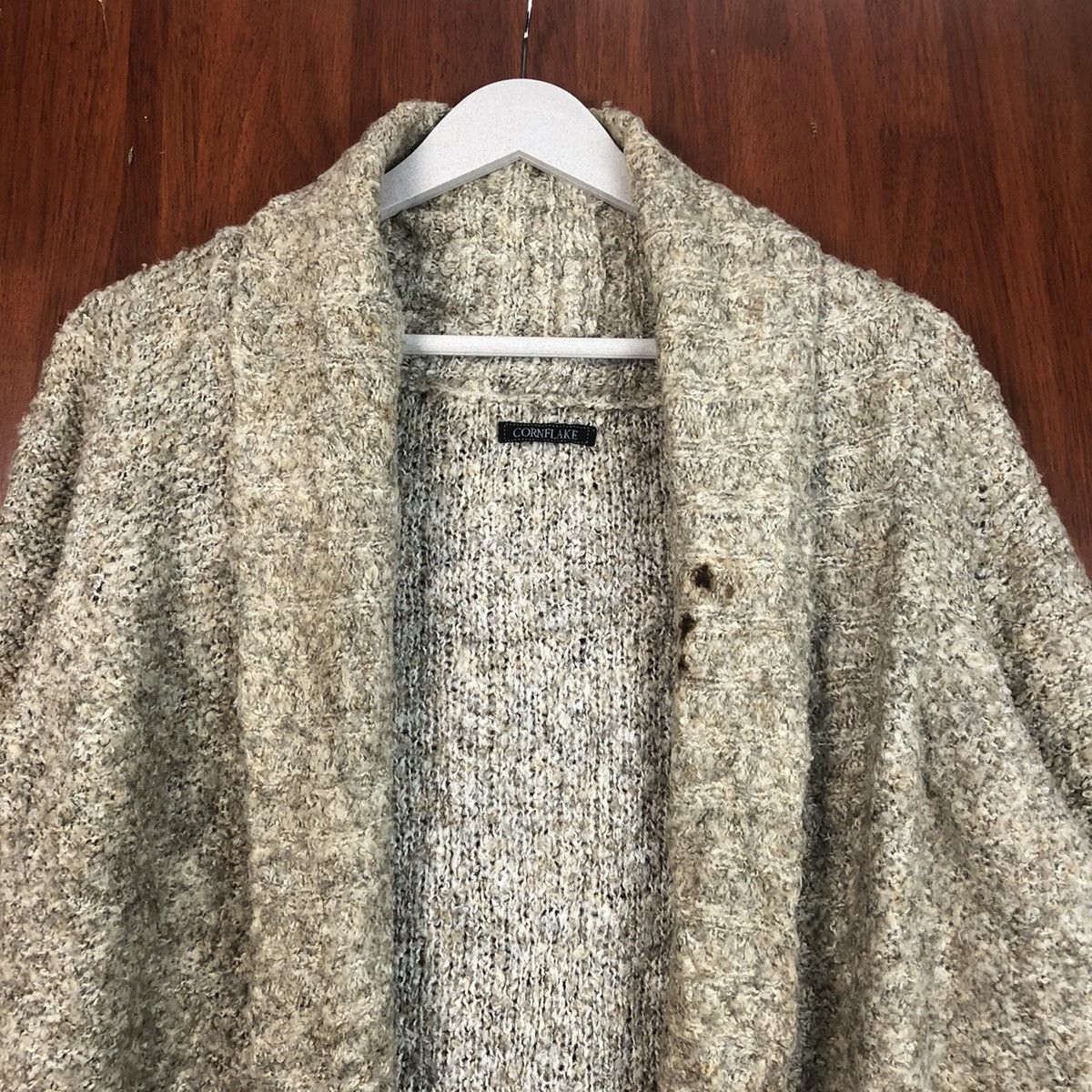 Japanese Brand Corn Flake Brown Cardigan #7496 Size M / US 6-8 / IT 42-44 - 4 Thumbnail