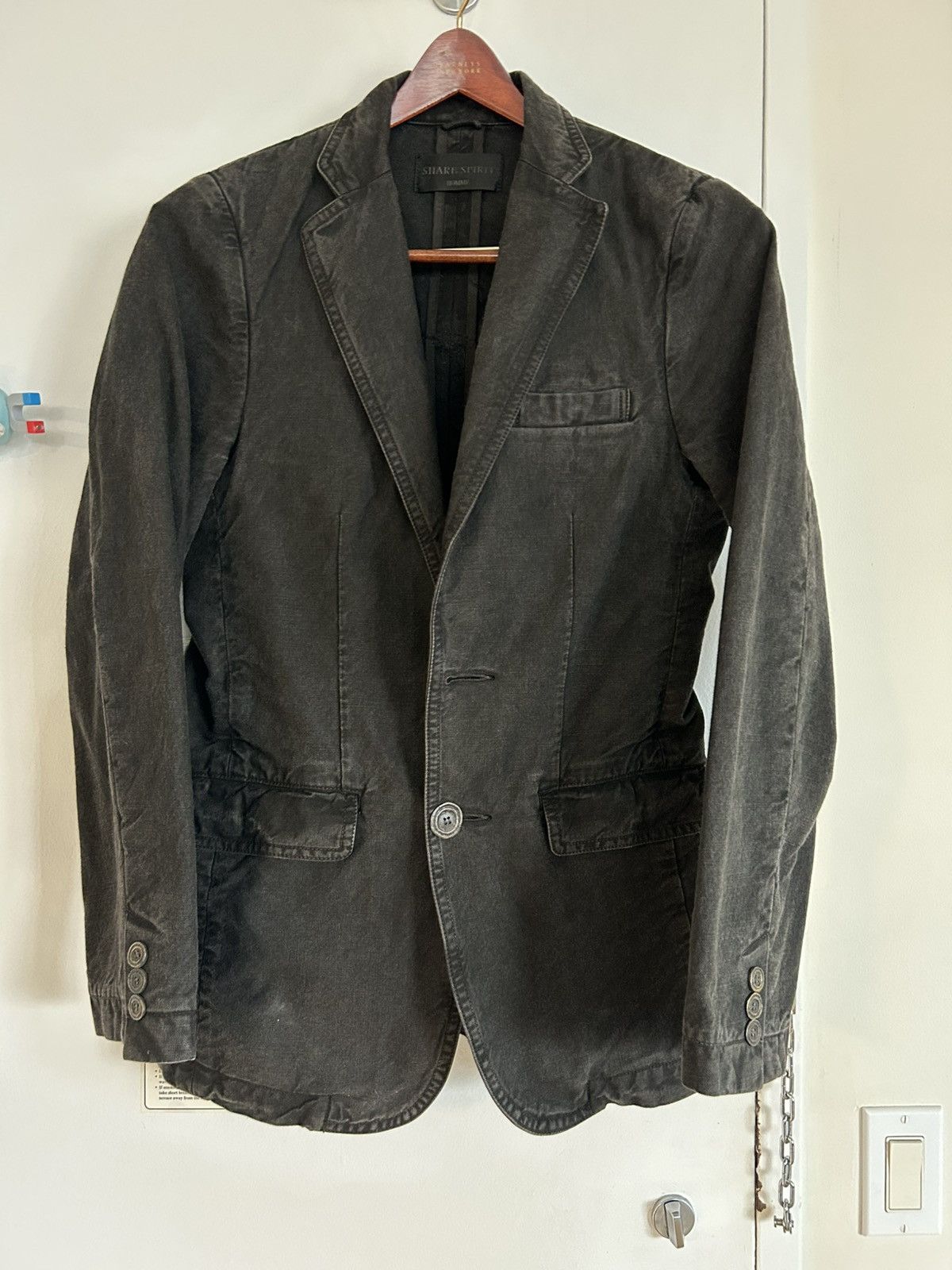 Share Spirit Homme Share Spirit Homme pig-skin patch Tailored Jacket Size US M / EU 48-50 / 2 - 2 Thumbnail
