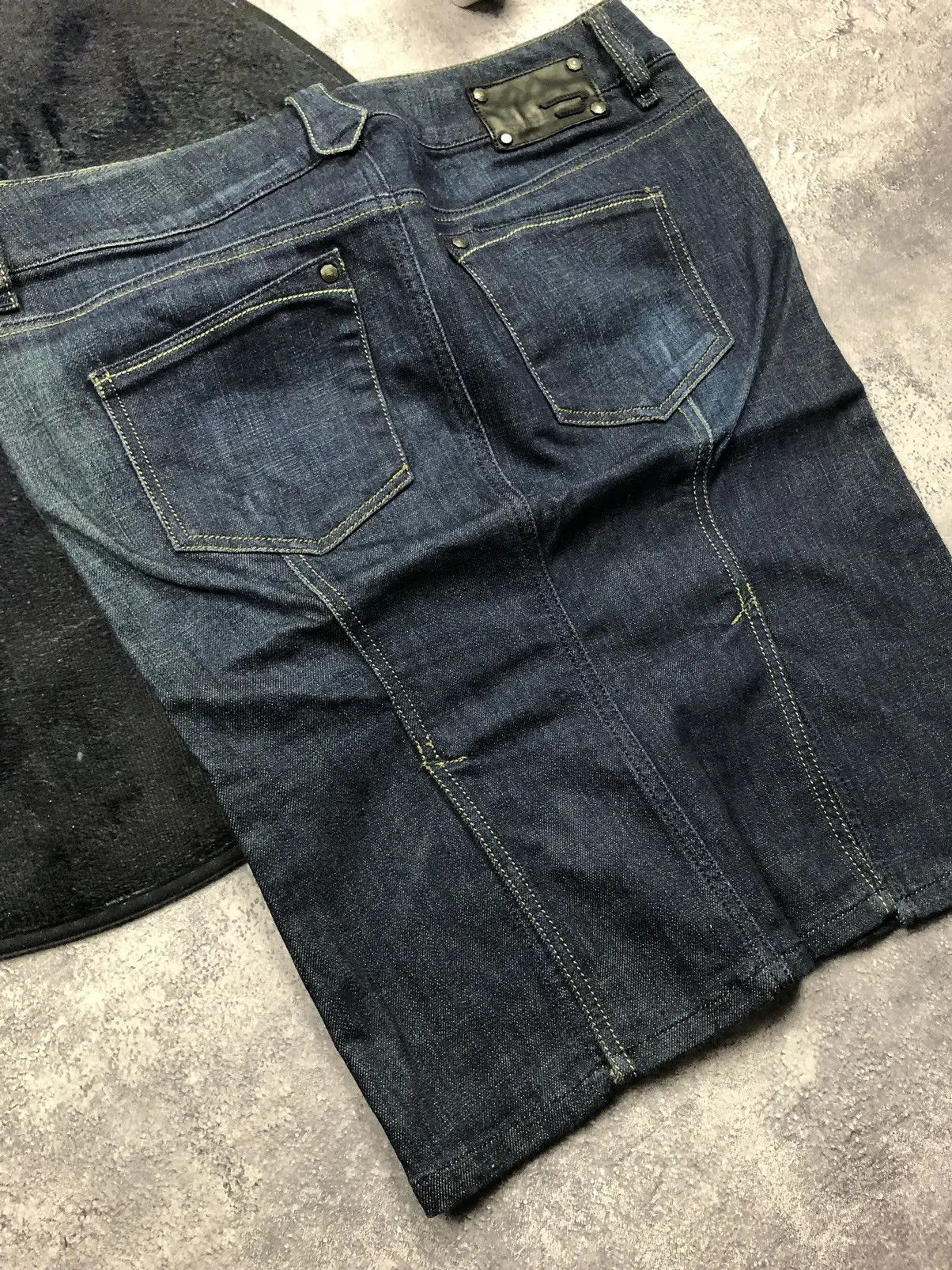 Diesel DIESEL Vintage Avant-garde Y2K Blue Denim Skirt Streetwear Size 29" - 16 Thumbnail
