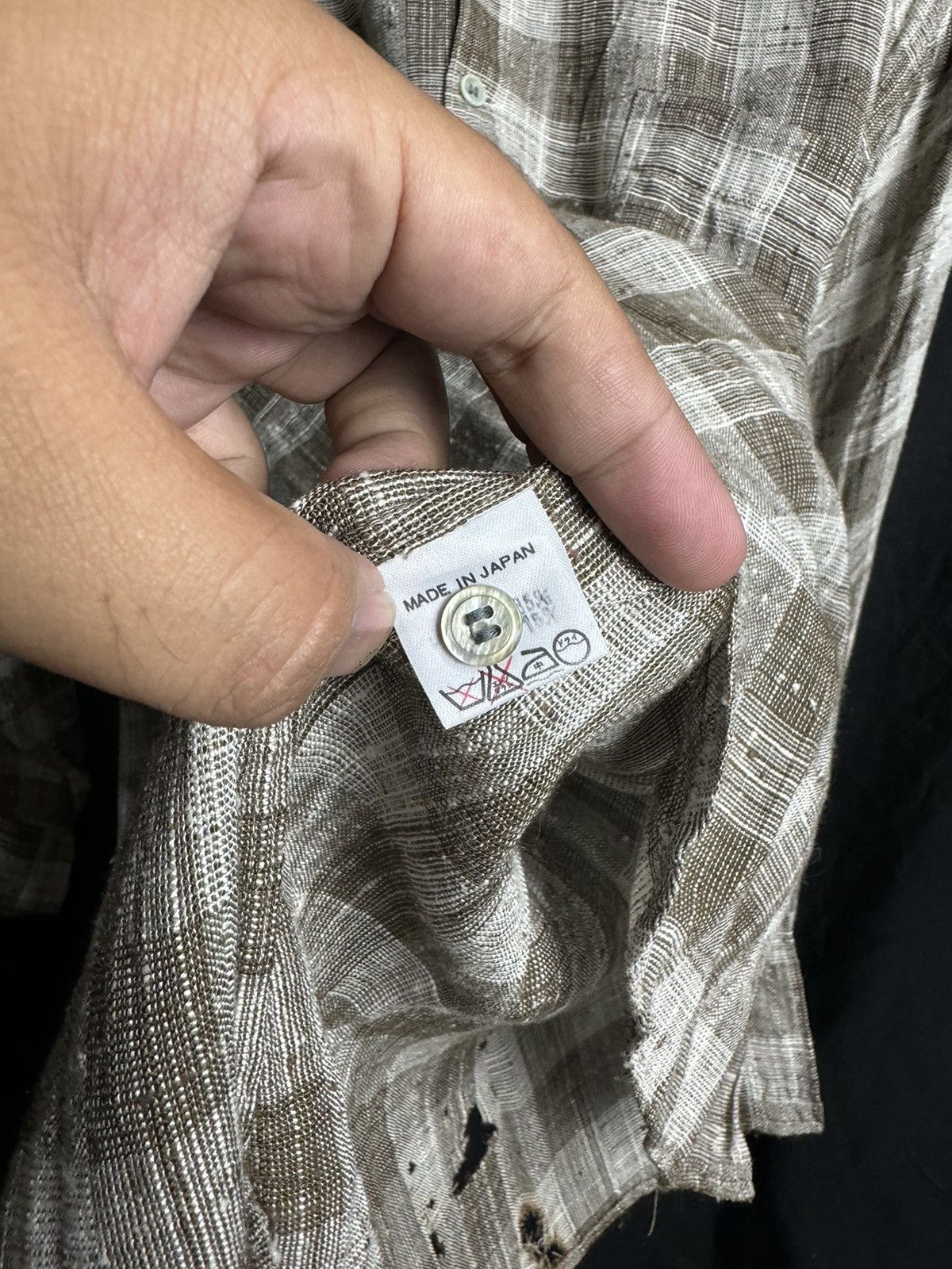 Japanese Brand × Y's for Men × Yohji Yamamoto Ys Formen Plaid Rayon Shirt Button 2 Pocket Size US XL / EU 56 / 4 - 9 Thumbnail