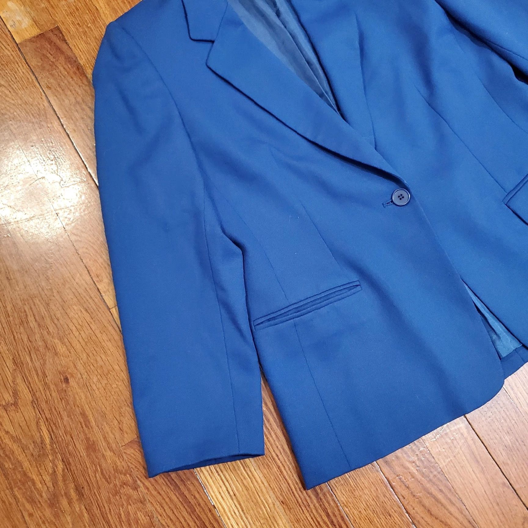 Pendleton VINTAGE Pendleton Blazer Womens 10 Petite Blue Wool Lined Made USA 80s 90s Size L / US 10 / IT 46 - 2 Thumbnail
