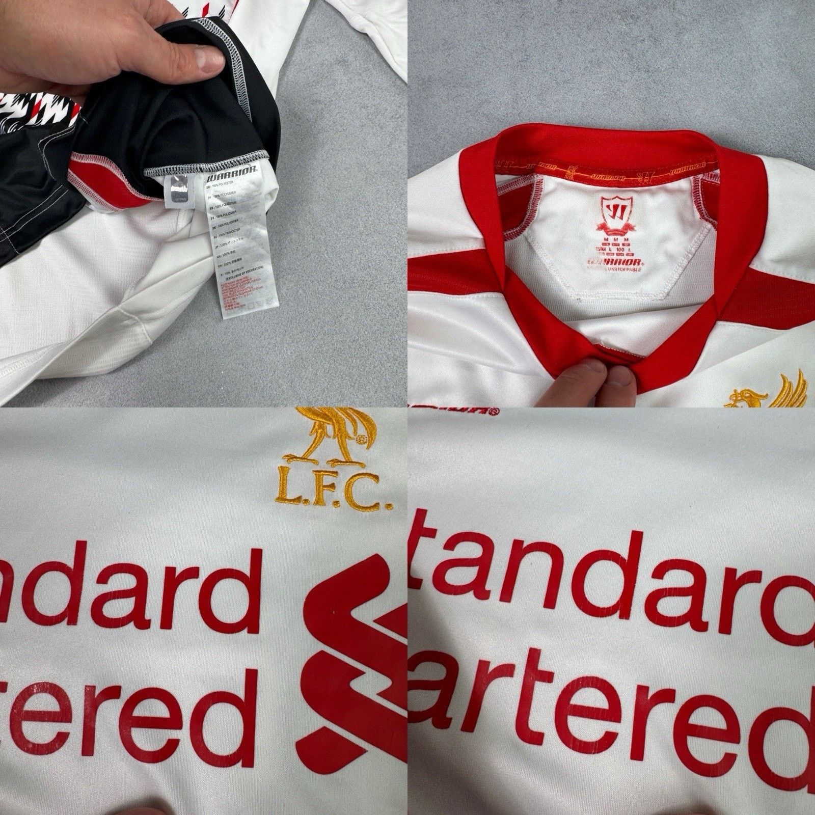 Warrior LIVERPOOL #8 GERRARD Warrior 2013-2014 AWAY JERSEY Size M Size US M / EU 48-50 / 2 - 20 Thumbnail