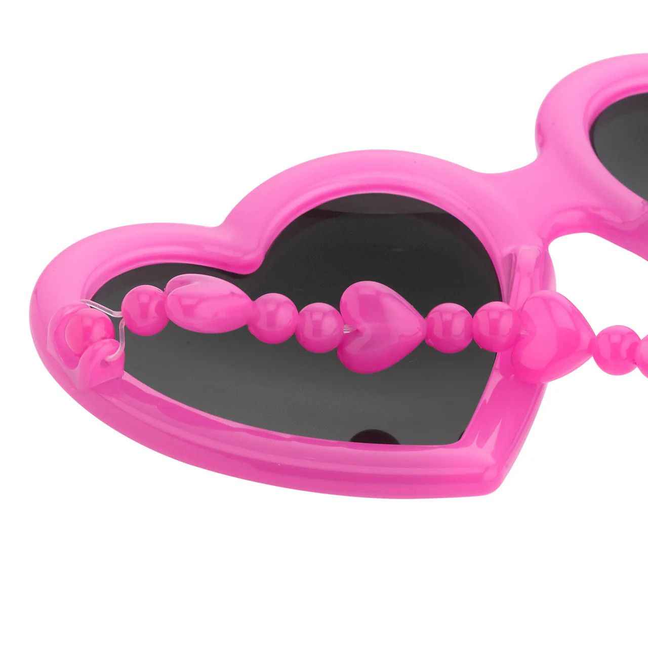 Jeremy Scott Jeremy Scott Pink Heart Shaped Sunglasses Size ONE SIZE - 4 Thumbnail