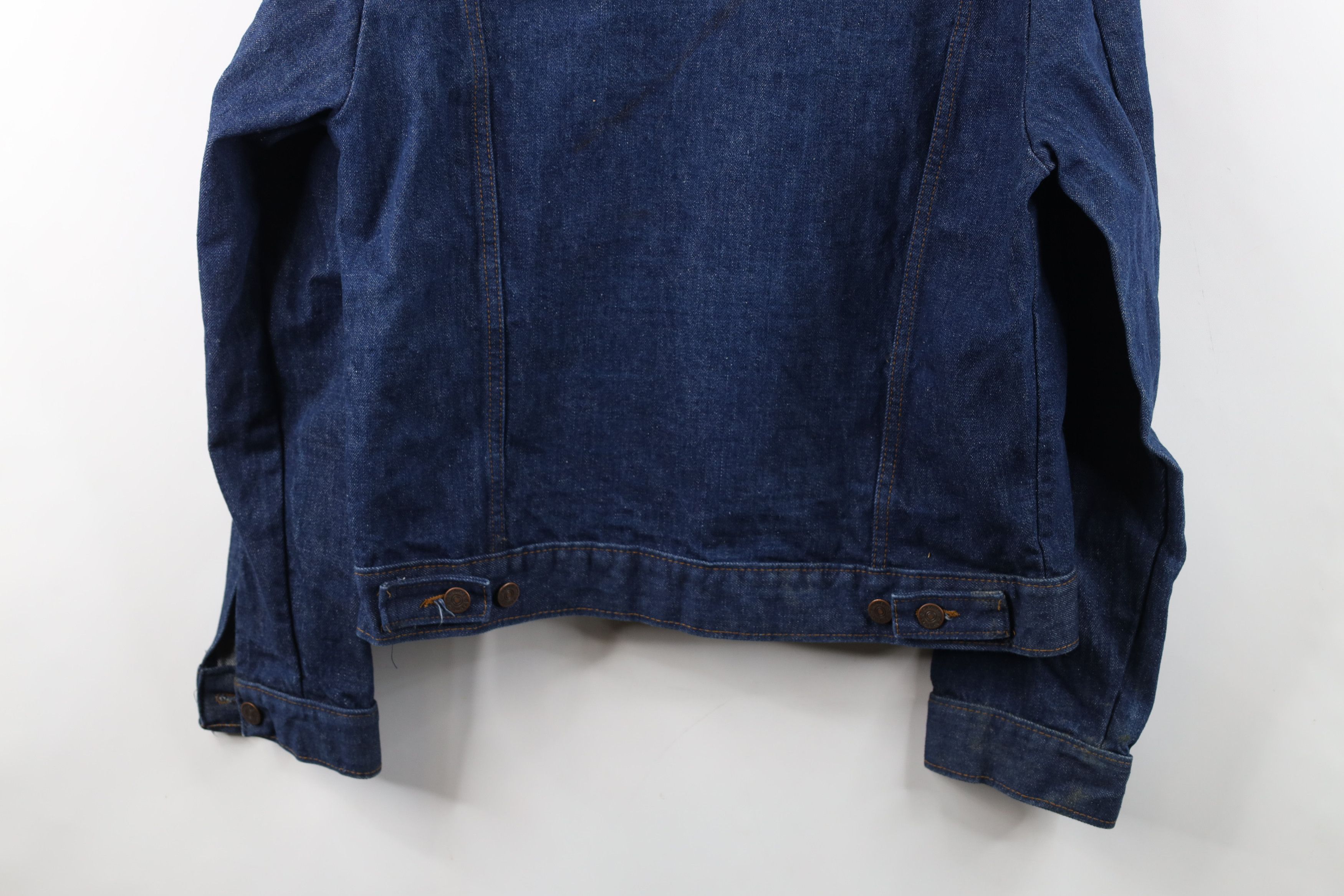 Vintage Vintage 60s Streetwear Denim Jean Trucker Jacket Indigo USA Size US XXL / EU 58 / 5 - 15 Thumbnail