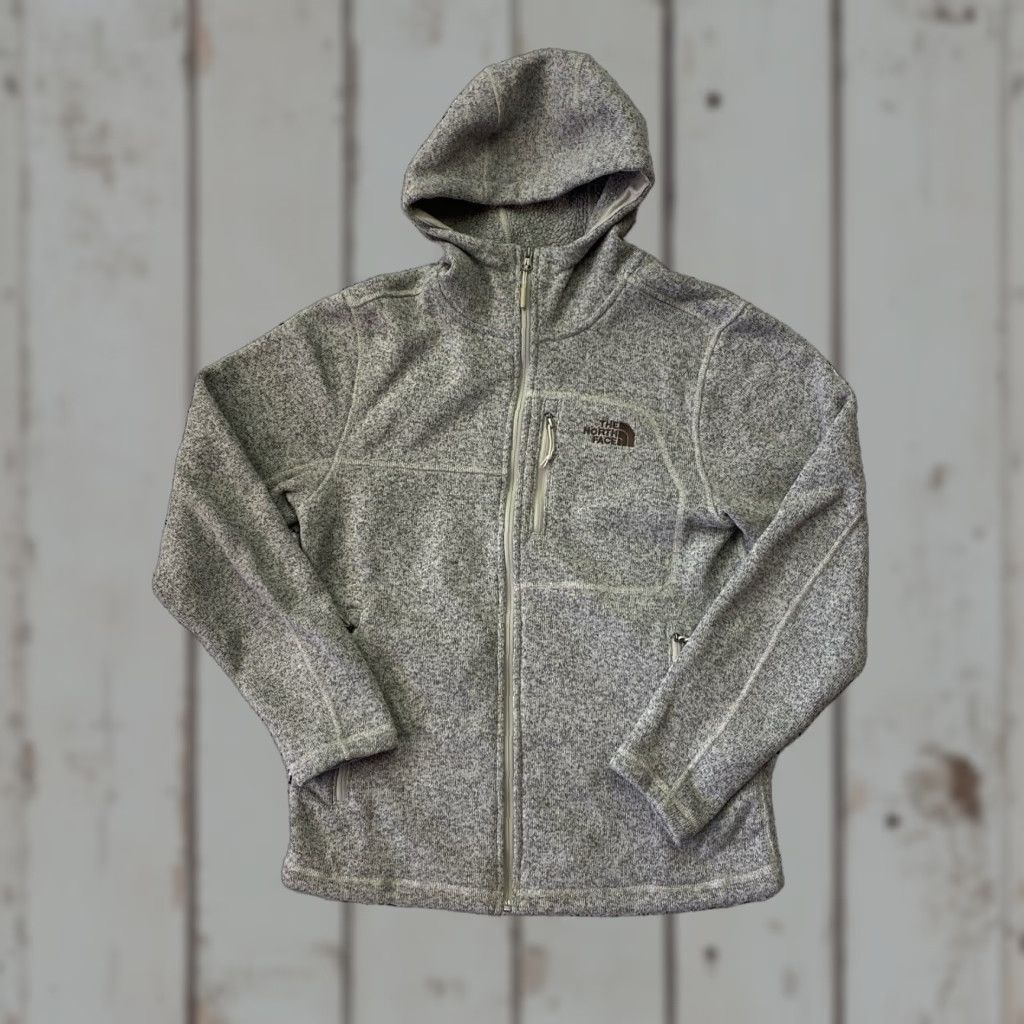 The North Face The North Face Hoodie Mens M Cream Zip Up Fleece Sweatshirt Size US M / EU 48-50 / 2 - 1 Thumbnail