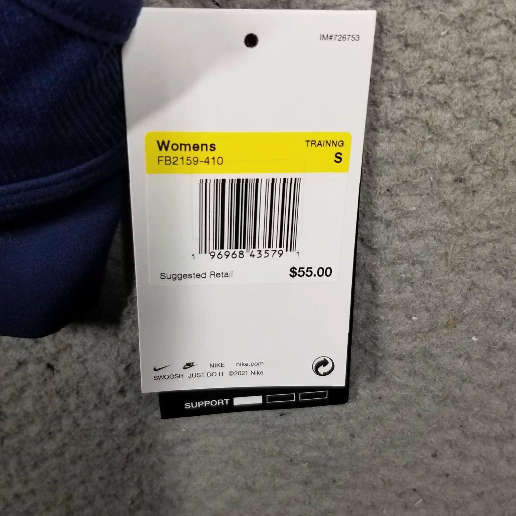 Nike Women's Nike Indy Sports Bra Light Support Padded Longline Small FB2159-410 Size ONE SIZE - 2 Thumbnail