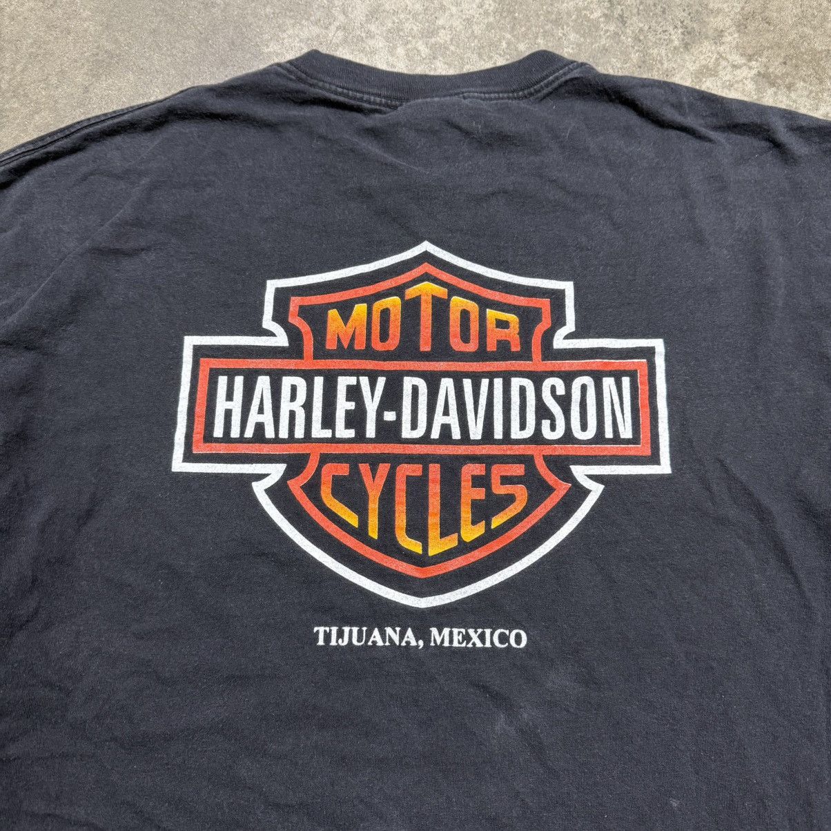 Vintage Flame Harley Davidson Long Sleeve Shirt