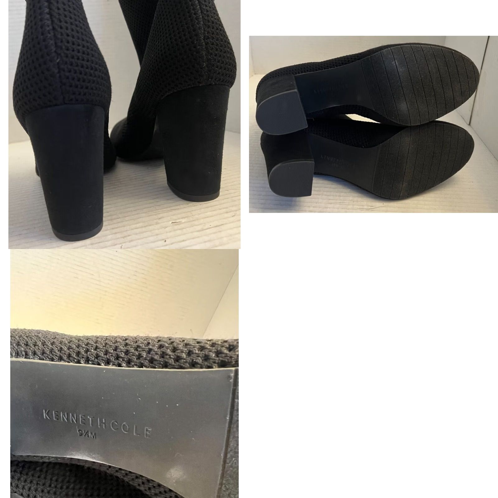 Kenneth Cole Kenneth Cole Boot Womens 9.5 40 Ankle Stretch Perforated Fabric 3.5 Block Heel Size US 10 / IT 40 - 8 Thumbnail