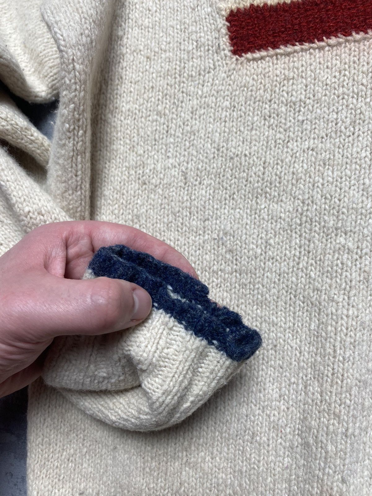 Ralph Lauren Vintage 67 Polo Ralph Lauren Sweater Wool Flag Knit Rare Size US M / EU 48-50 / 2 - 14 Thumbnail