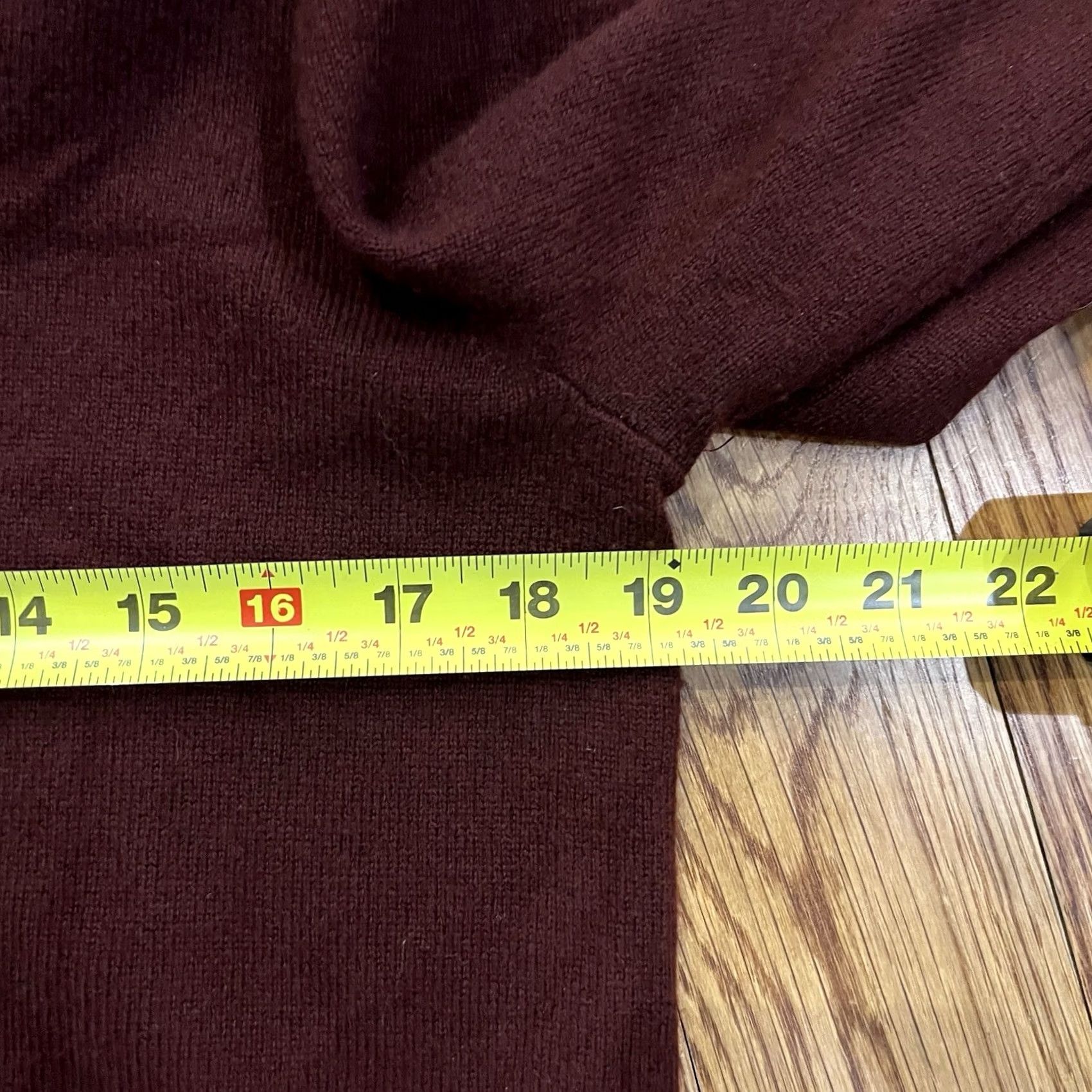 Quince Quince 100% Mongolian Cashmere V-Neck Sweater Burgundy L Pullover Womens Size L / US 10 / IT 46 - 4 Thumbnail