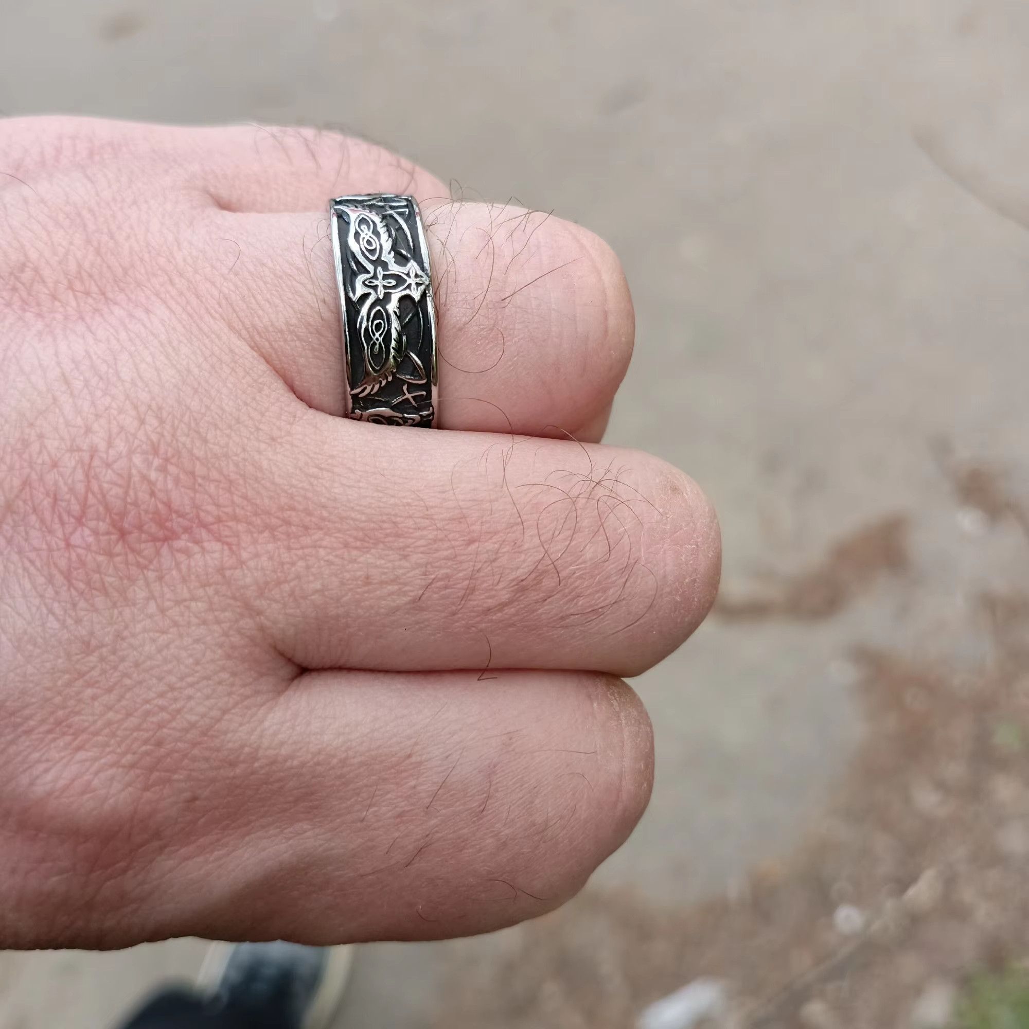 Jewelry Phoenix Totem Ring Streetwear Jewelry Fashion Gift Size ONE SIZE - 1 Thumbnail