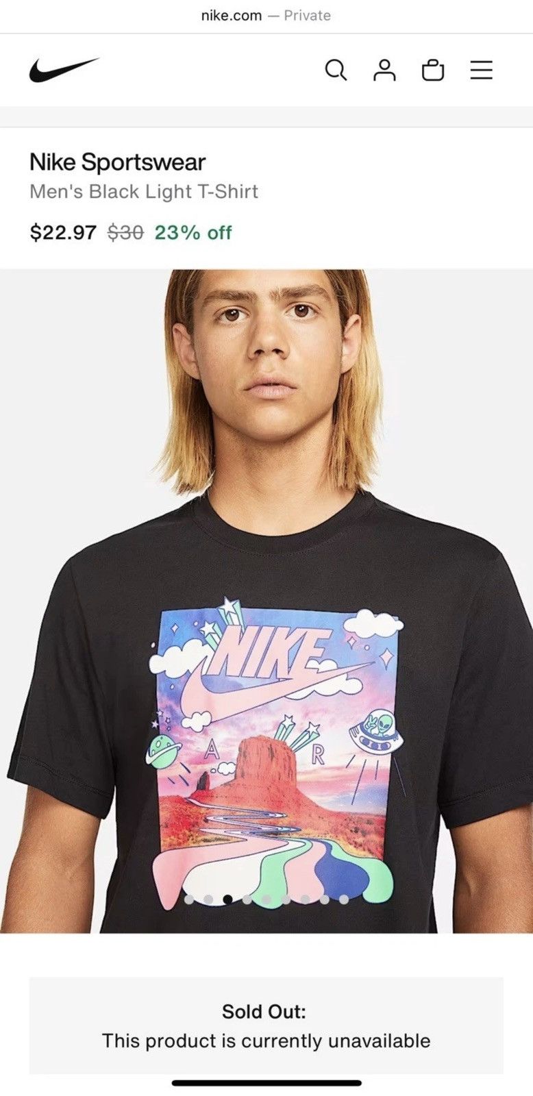 Nike Nike S/S Black Light Shirt Blue Colorway NWT DM2253-010 Size US S / EU 44-46 / 1 - 1 Thumbnail