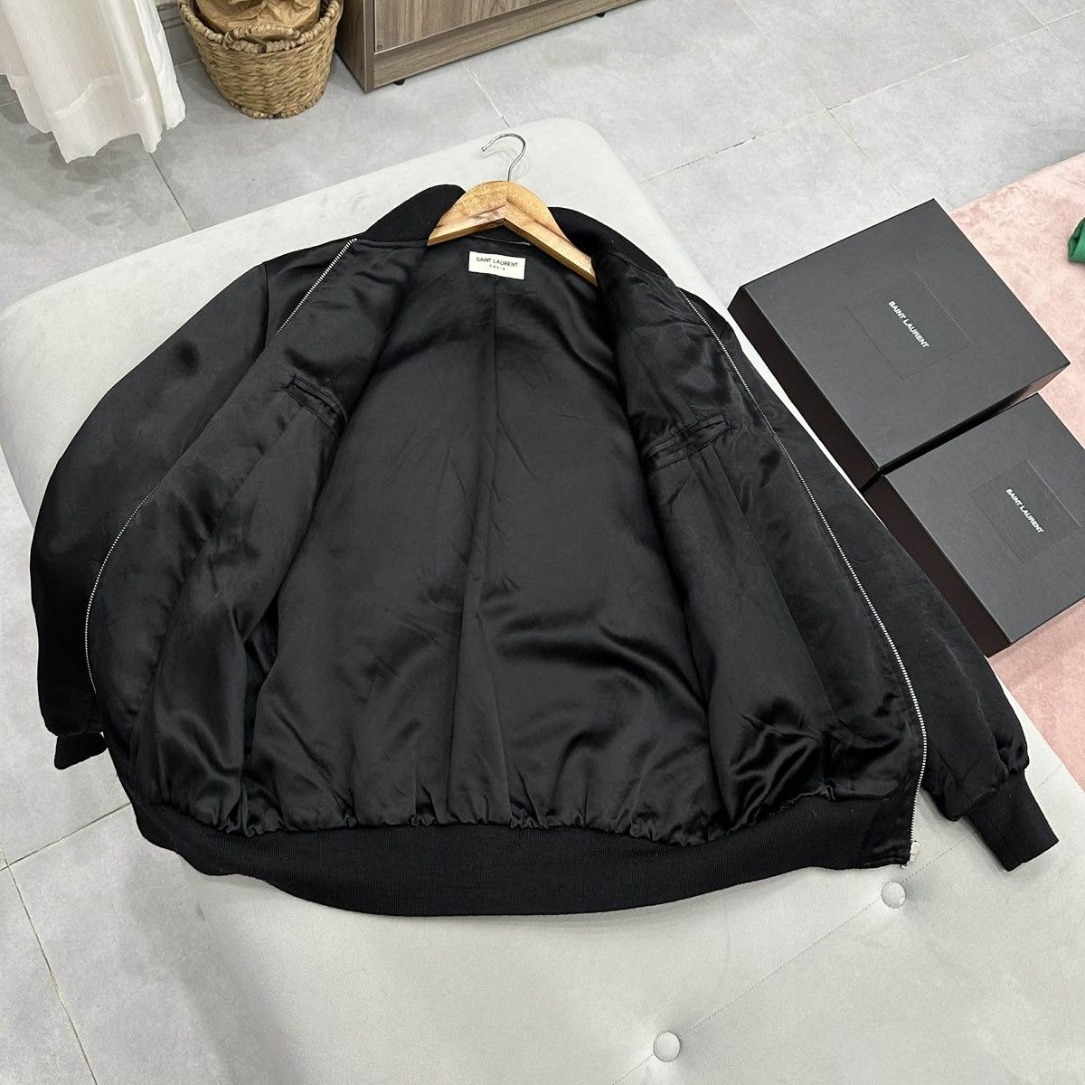 Hedi Slimane × Saint Laurent Paris HEDI SLIMANE X SAINT LAURENT SWEET DREAMS BOMBER JACKET F34 Size XS / US 0-2 / IT 36-38 - 3 Thumbnail