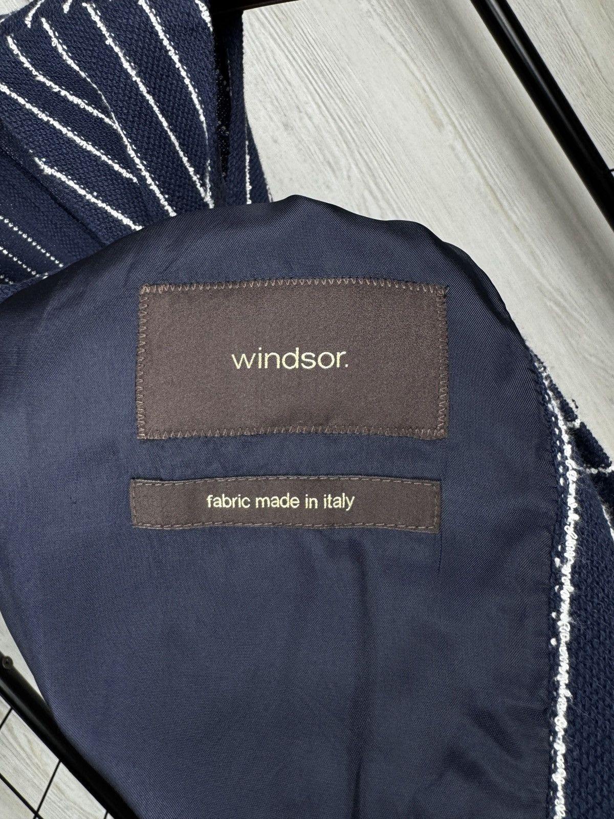 Other Windsor. Navy Blue pinstripe cotton linen waistcoat sz 36-38 Size 36R - 8 Thumbnail