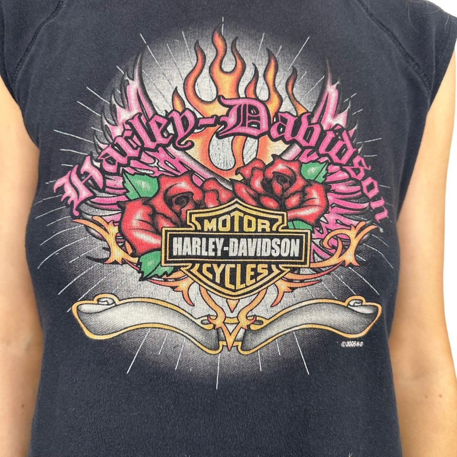 Harley Davidson Vintage womens harley davidson tee Size M / US 6-8 / IT 42-44 - 2 Thumbnail