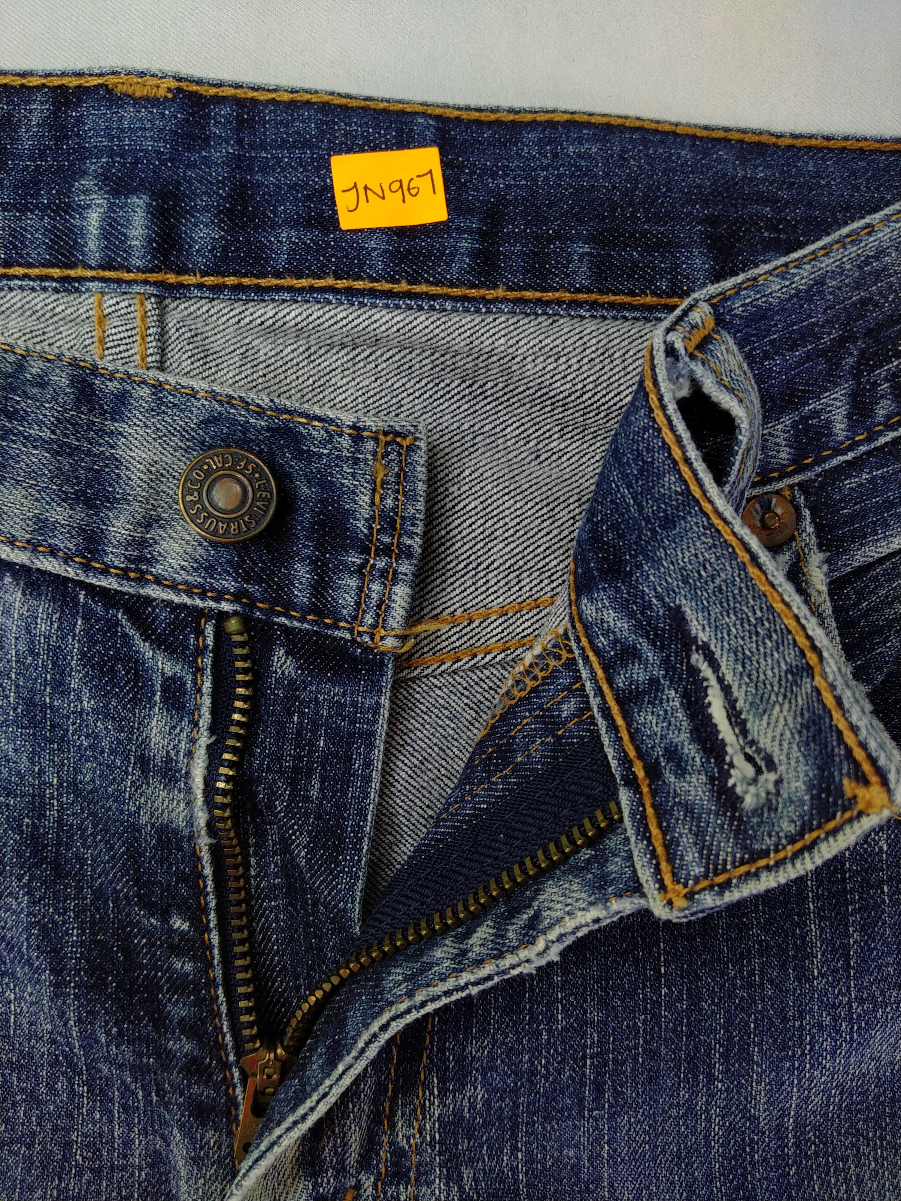 Levi's Blue Distressed Vintage Levi's 517 Flare 33x32 Denim -JN967 Size US 33 - 7 Thumbnail