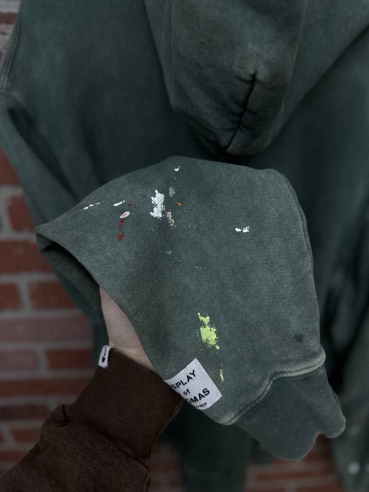 Gallery Dept. Gallery Dept Paint Splatter Sweatshirt Hoodie Size XXL Green Size US XXL / EU 58 / 5 - 11 Thumbnail