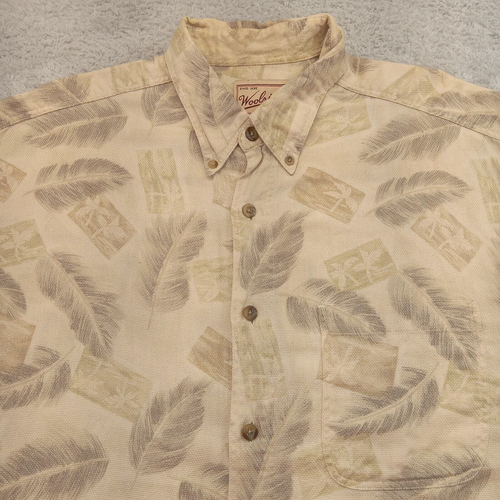 & Other Stories Vtg. Woolrich Shirt XL Cigar Aloha Hawaiian Beach Tropical Size US XL / EU 56 / 4 - 3 Thumbnail