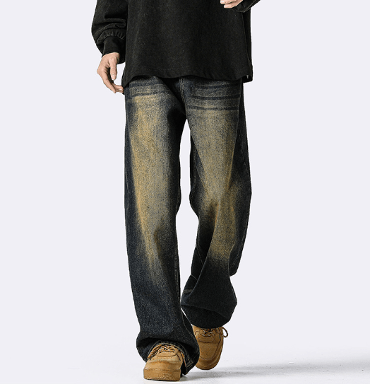 Japanese Brand × Jean Vintage distressed washed American straight casual jeans Size US 32 / EU 48 - 3 Thumbnail