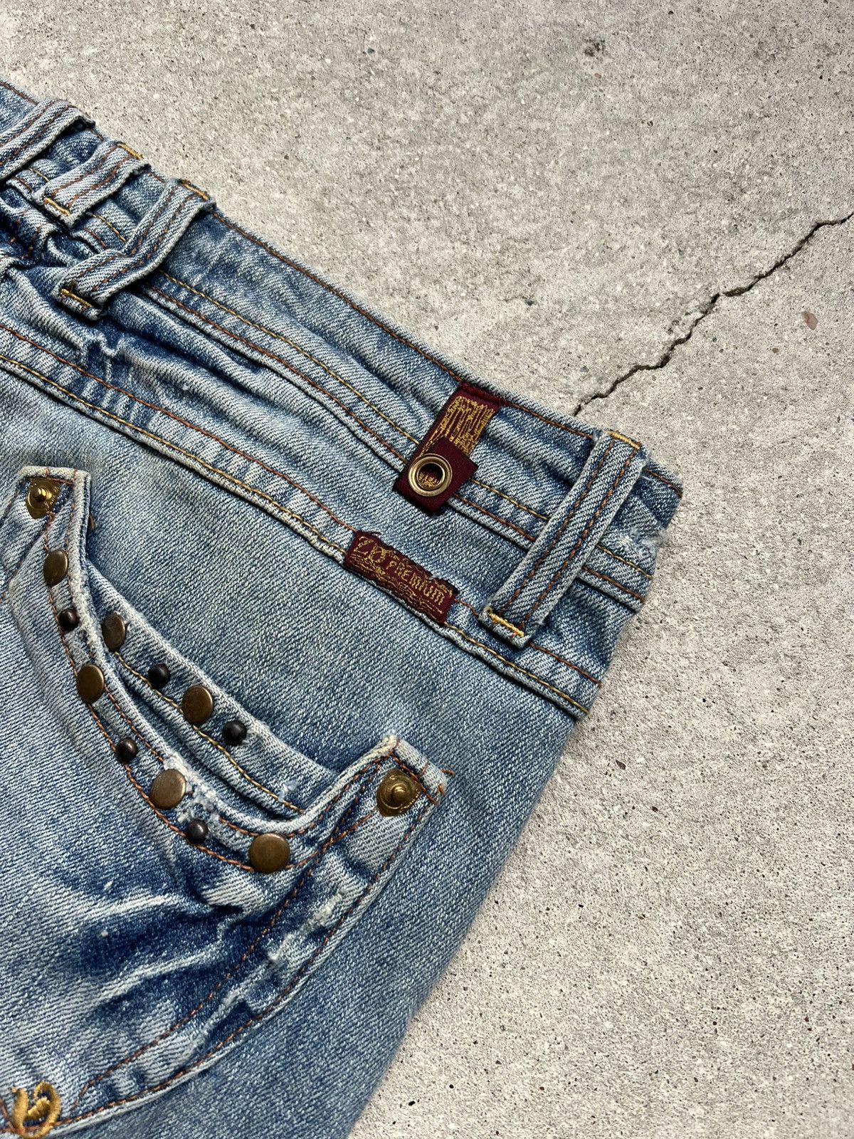 Hysteric Glamour × If Six Was Nine × Le Grande Bleu (L.G.B.) Rare Flared IfSixWasNine Junya LGB Style jeans Y2K Size 28" / US 6 / IT 42 - 2 Thumbnail