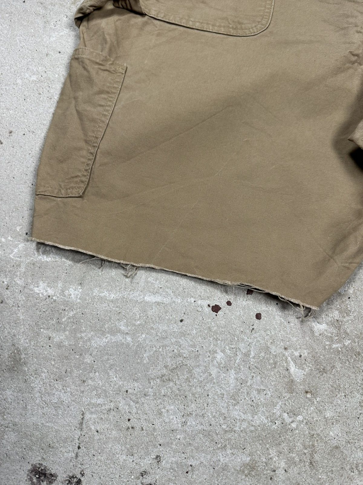 Carhartt × Vintage Vintage Y2K Carhartt Baggy Carpenter Denim Shorts Beige Size US 42 / EU 58 - 6 Thumbnail