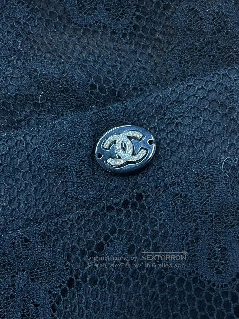 Chanel Chanel Dakar Series Black Lace Floral Trousers Size 25" / US 0 / IT 36 - 2 Thumbnail