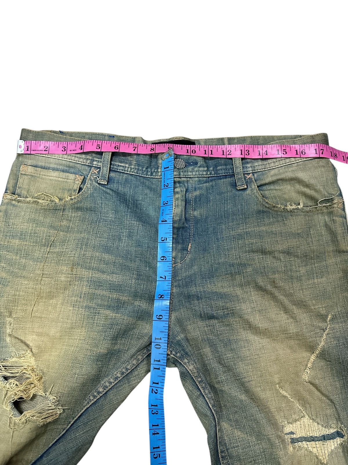 PHENOMENON Distress Trashed Denim Phenomenom Crazy Design Size US 34 / EU 50 - 18 Thumbnail