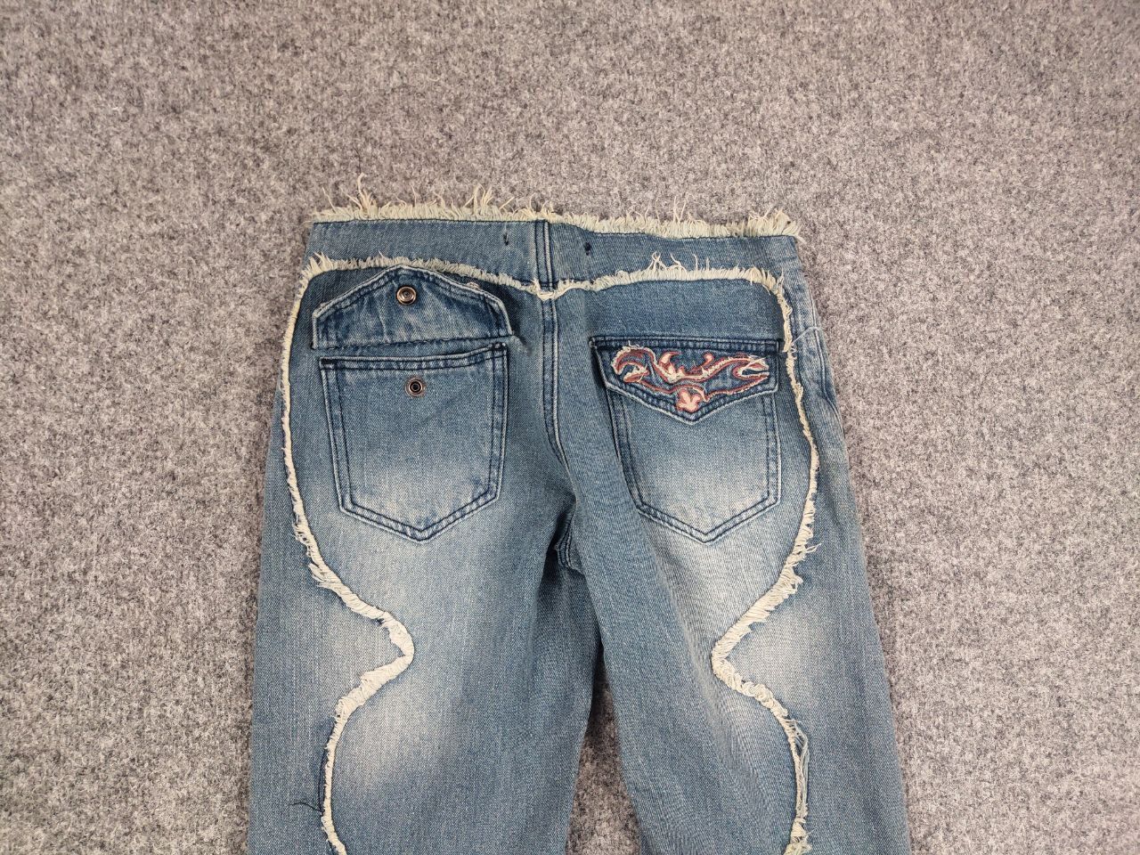 Hysteric Glamour Vtg Hysteric Glamour Style Flared embroidered Denim Jeans Size 25" / US 0 / IT 36 - 10 Thumbnail