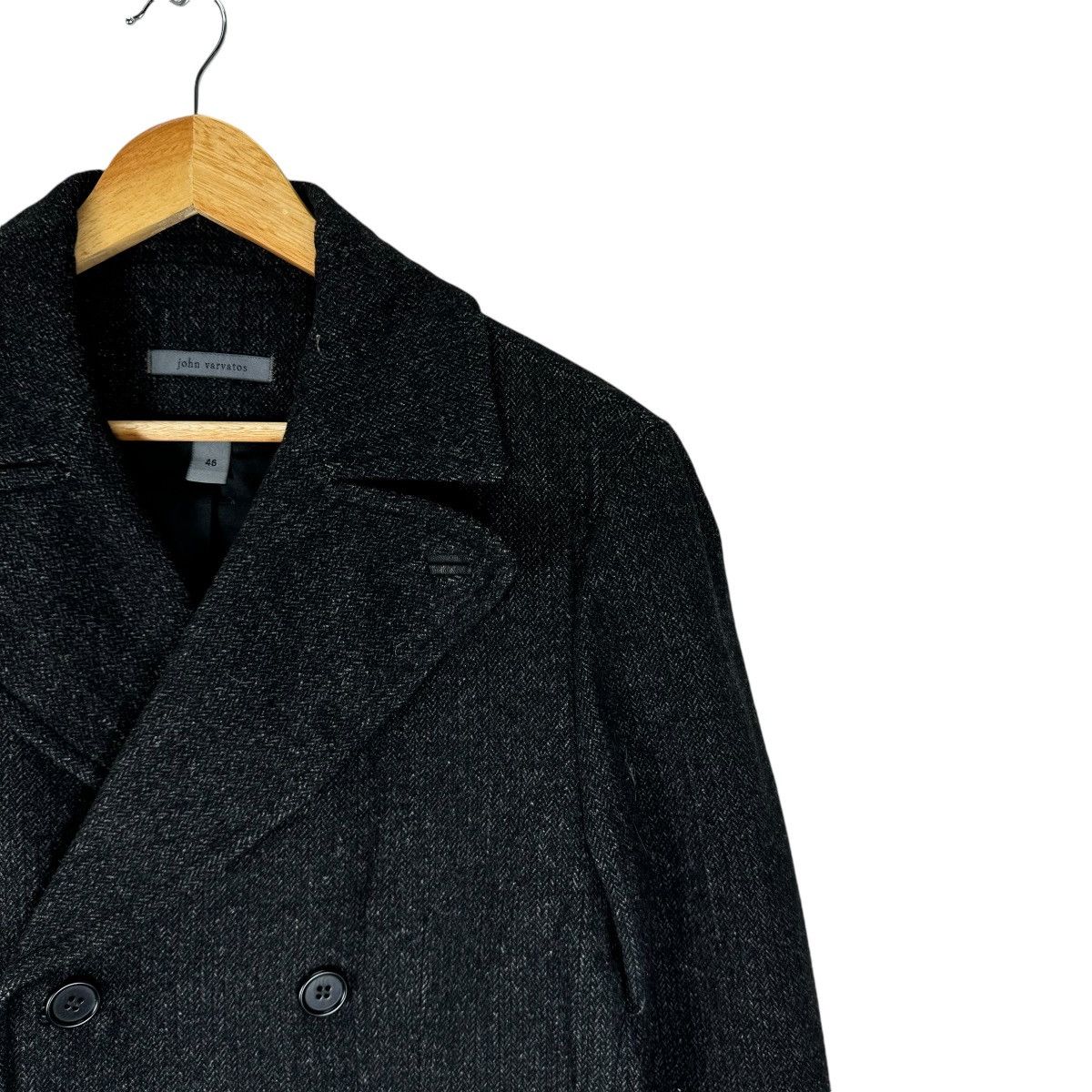 John Varvatos ☀️JOHN VARVATOS LEATHER PART TRENCH COAT JACKET Size US S / EU 44-46 / 1 - 4 Thumbnail