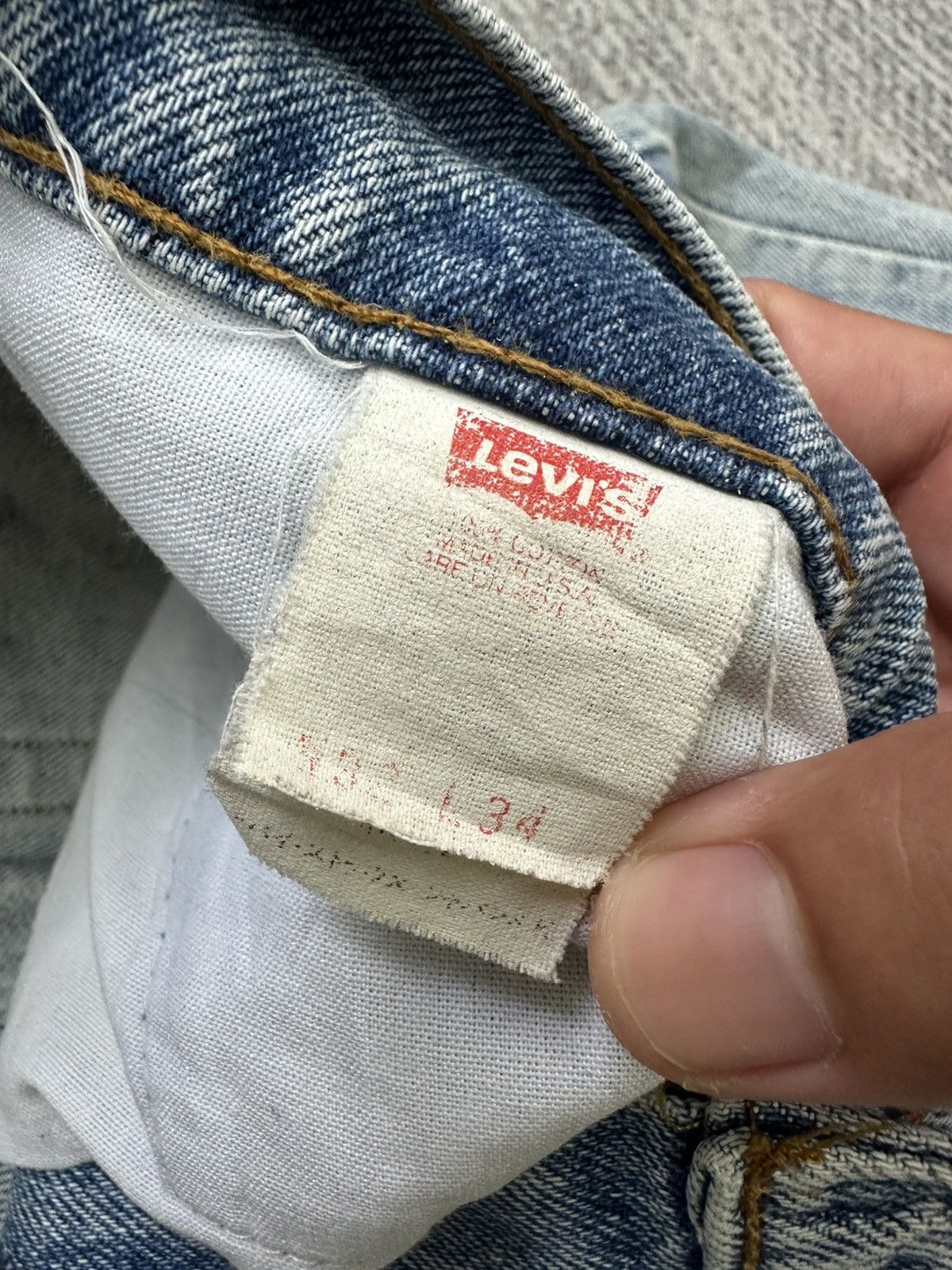 Levi's × Levi's Vintage Clothing × Vintage Vintage 90s Levi’s 517 Washed Blue Jeans Size US 31 - 12 Thumbnail