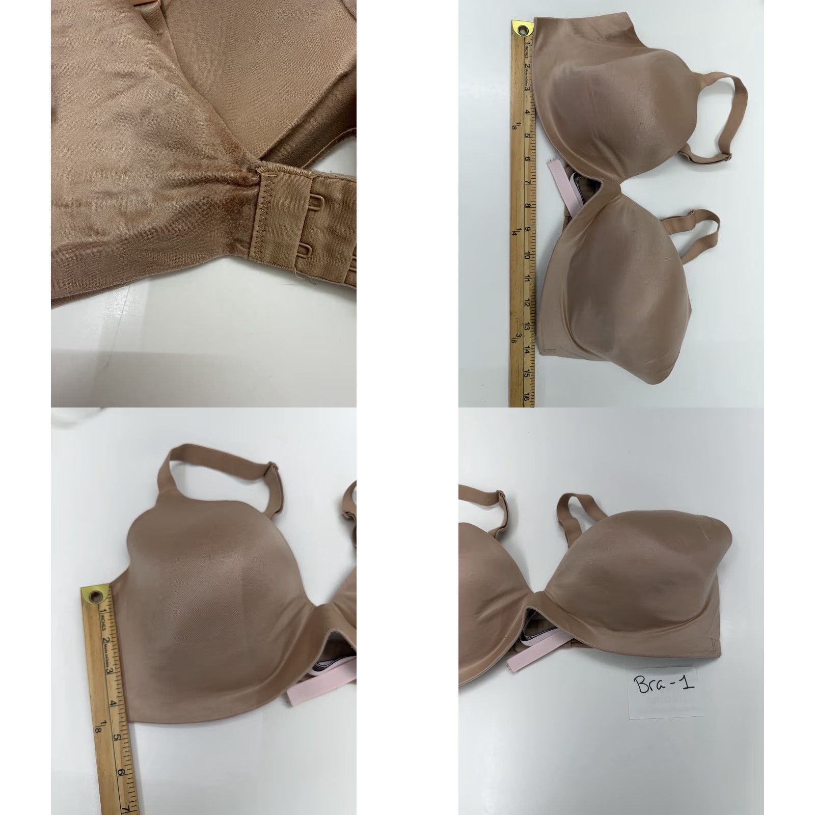 Victoria's Secret Victoria's Secret Womens Bra 38D Lined Padded Wireless Semi Demi Tan Bra Shirt T-Shirt Ladies Wax Brown 90s? Size ONE SIZE - 8 Thumbnail