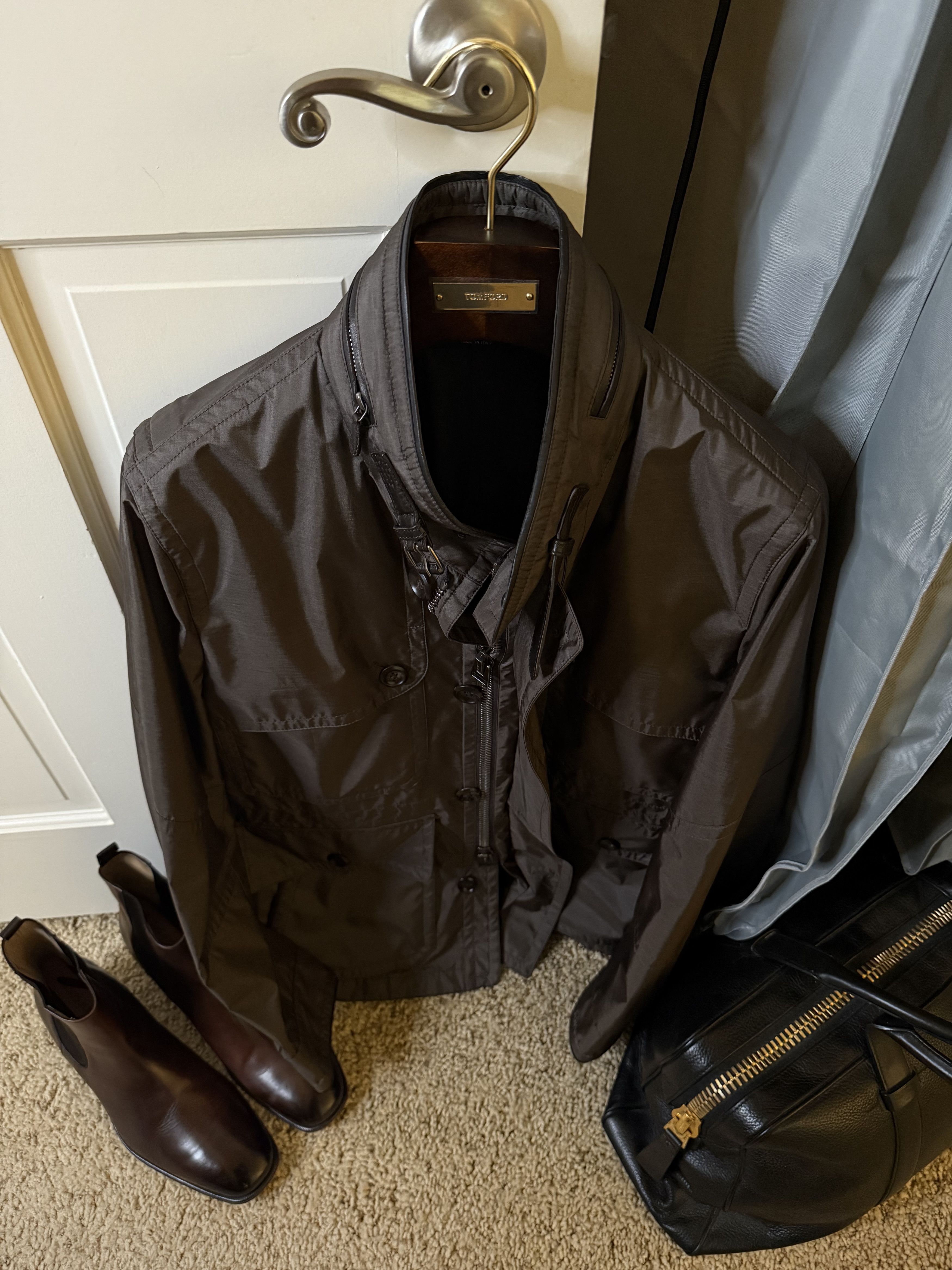 Tom Ford Coveted Extremely Rare $5,000 Field Jacket Leather Accents Size US M / EU 48-50 / 2 - 12 Thumbnail