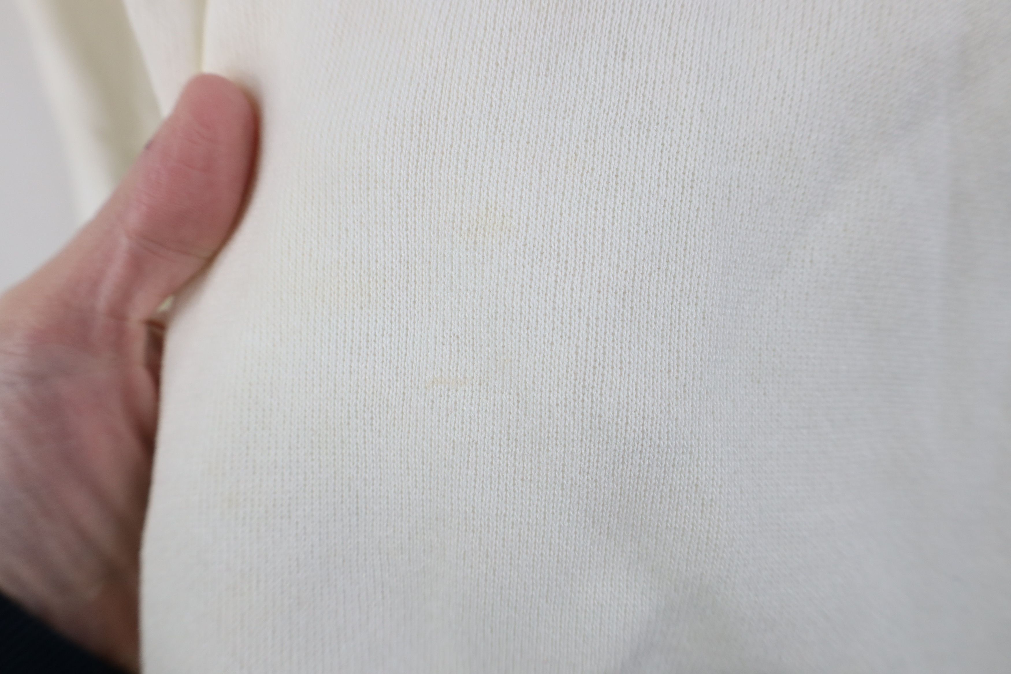 Vintage Vintage 90s Streetwear Blank Crewneck Sweatshirt White Size L / US 10 / IT 46 - 6 Thumbnail