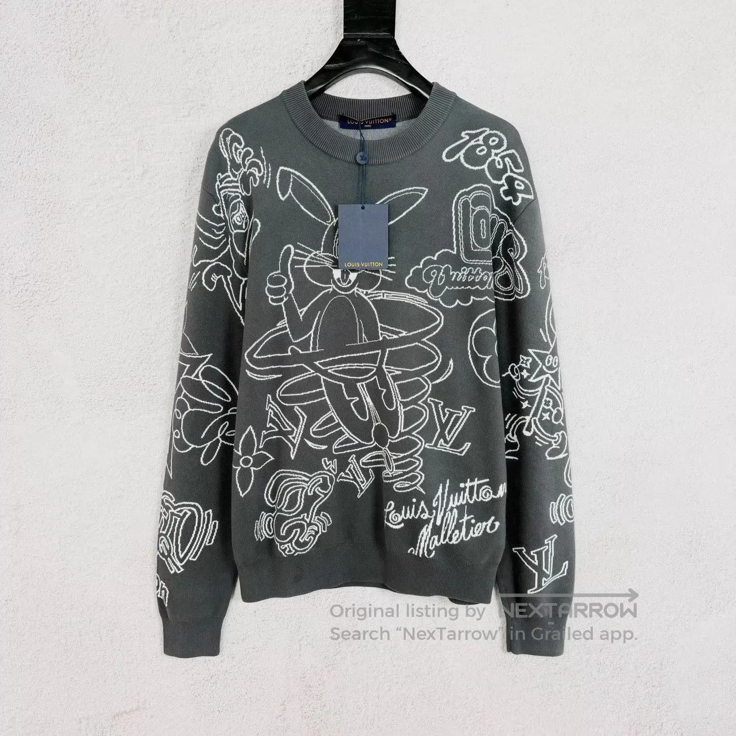 Louis Vuitton Multi Graphic Long Sleeve Knit Sweater. Size US S / EU 44-46 / 1 - 1 Thumbnail
