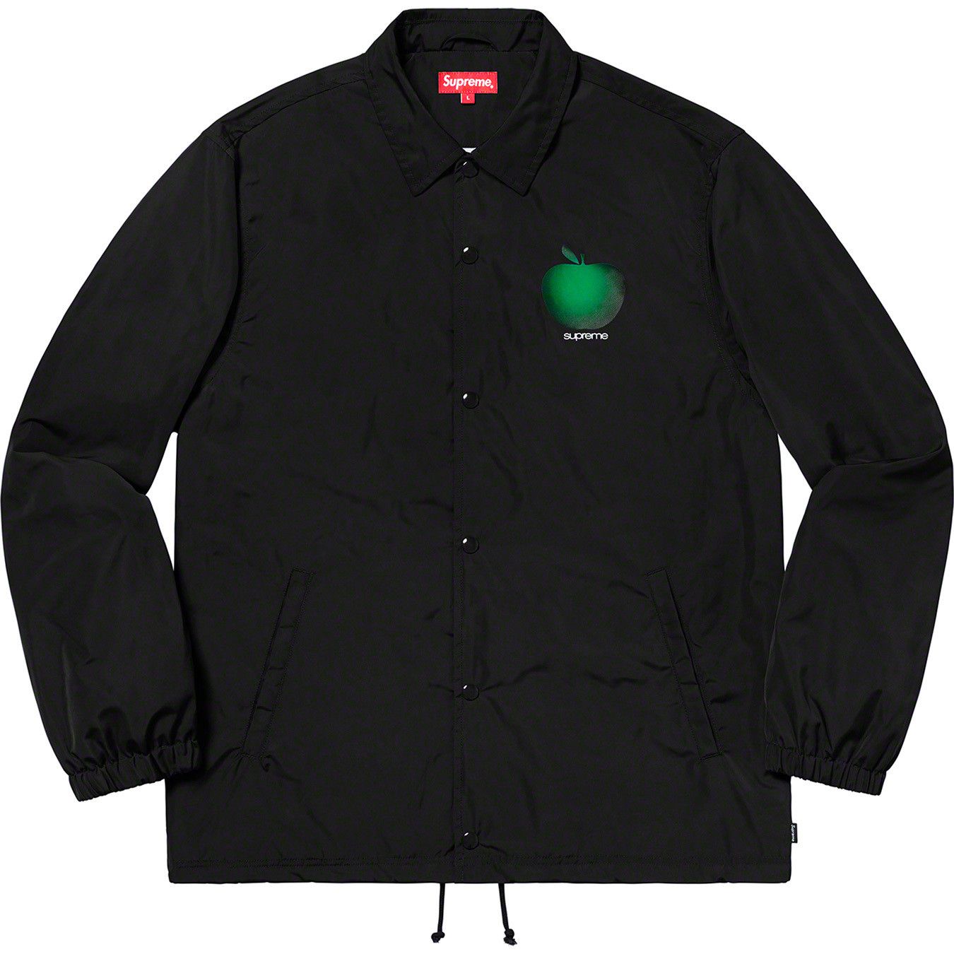 Supreme Apple Coaches Jacket Black Medium