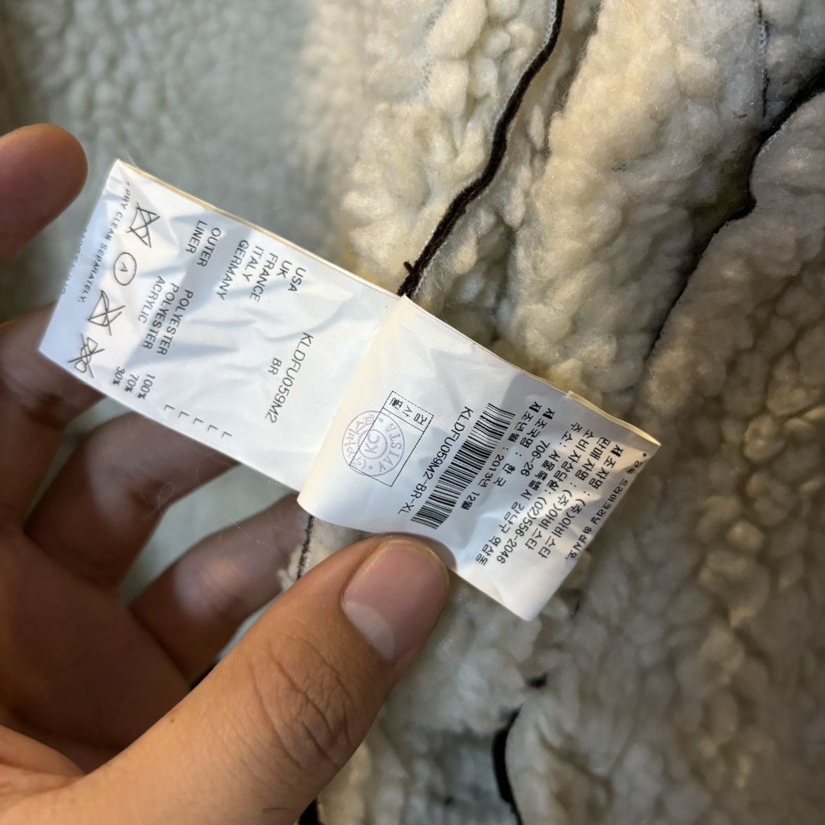 Genuine Leather Type B-3 Shearling Bomber Jacket Sheepskin Sherpa Size US L / EU 52-54 / 3 - 9 Thumbnail