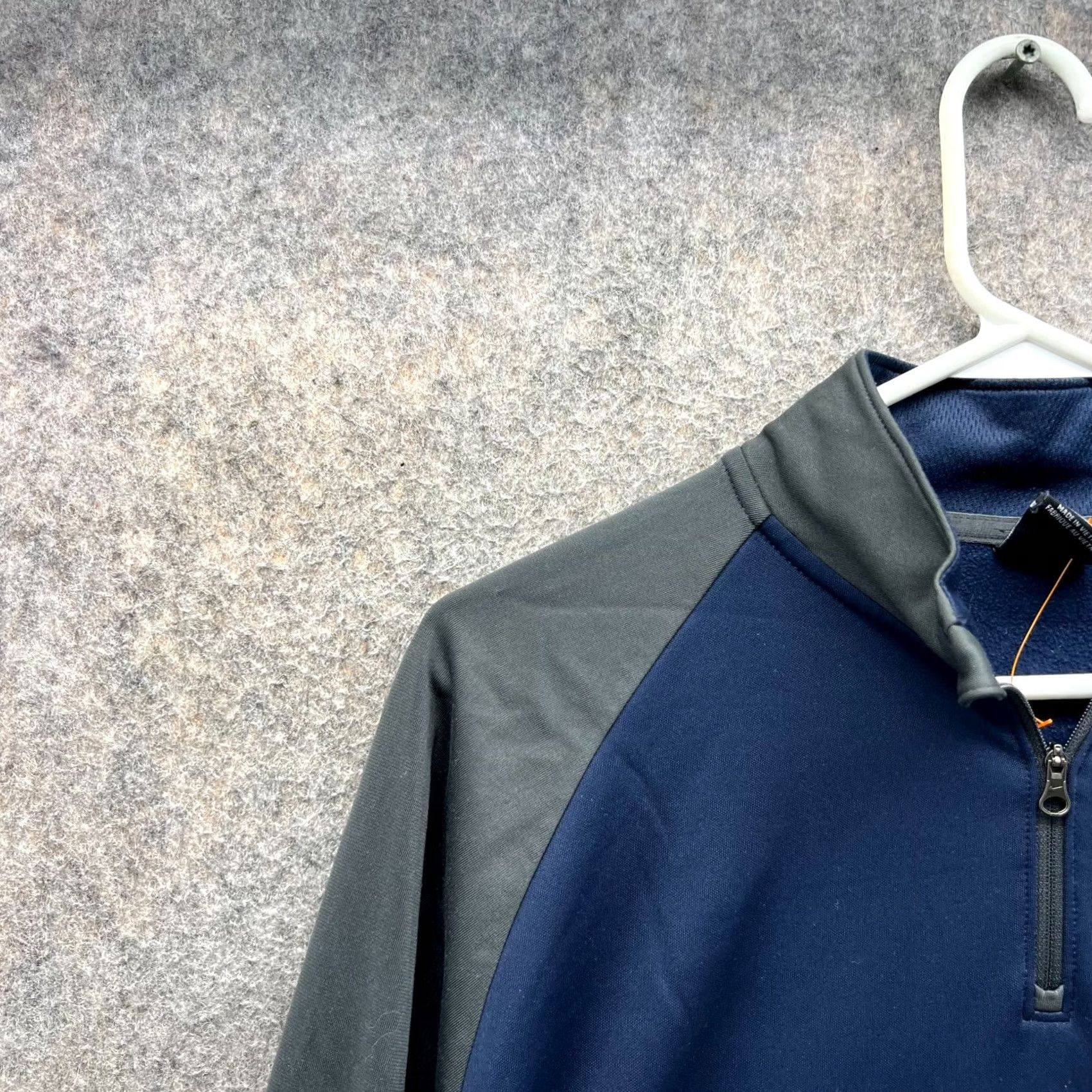 Nike VINTAGE Nike Sweatshirt Mens Large Blue Grey 1/4 Zip Swoosh Knit Academy BV6916-451 Size US L / EU 52-54 / 3 - 6 Thumbnail