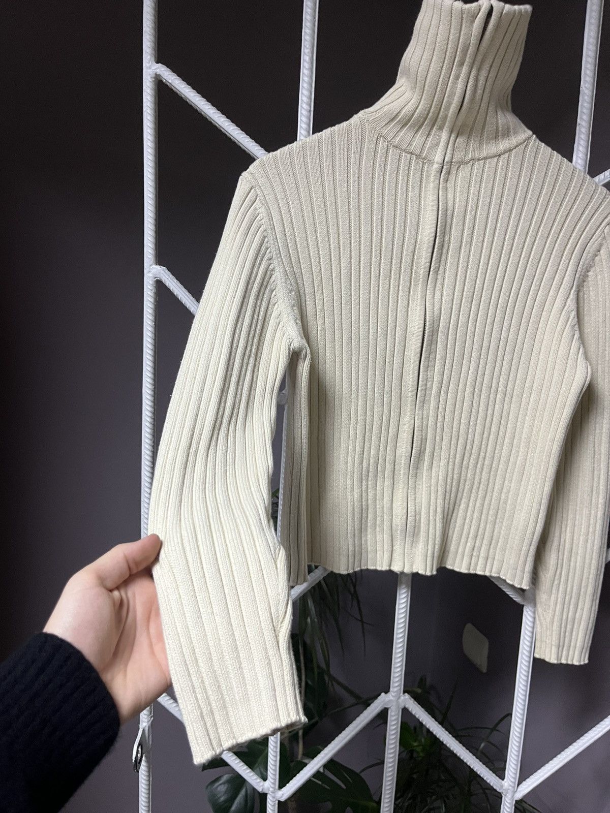 Japanese Brand Vintage Cropped Knitted Sweater Y2K Hysteric Glamour Style Size M / US 6-8 / IT 42-44 - 3 Thumbnail